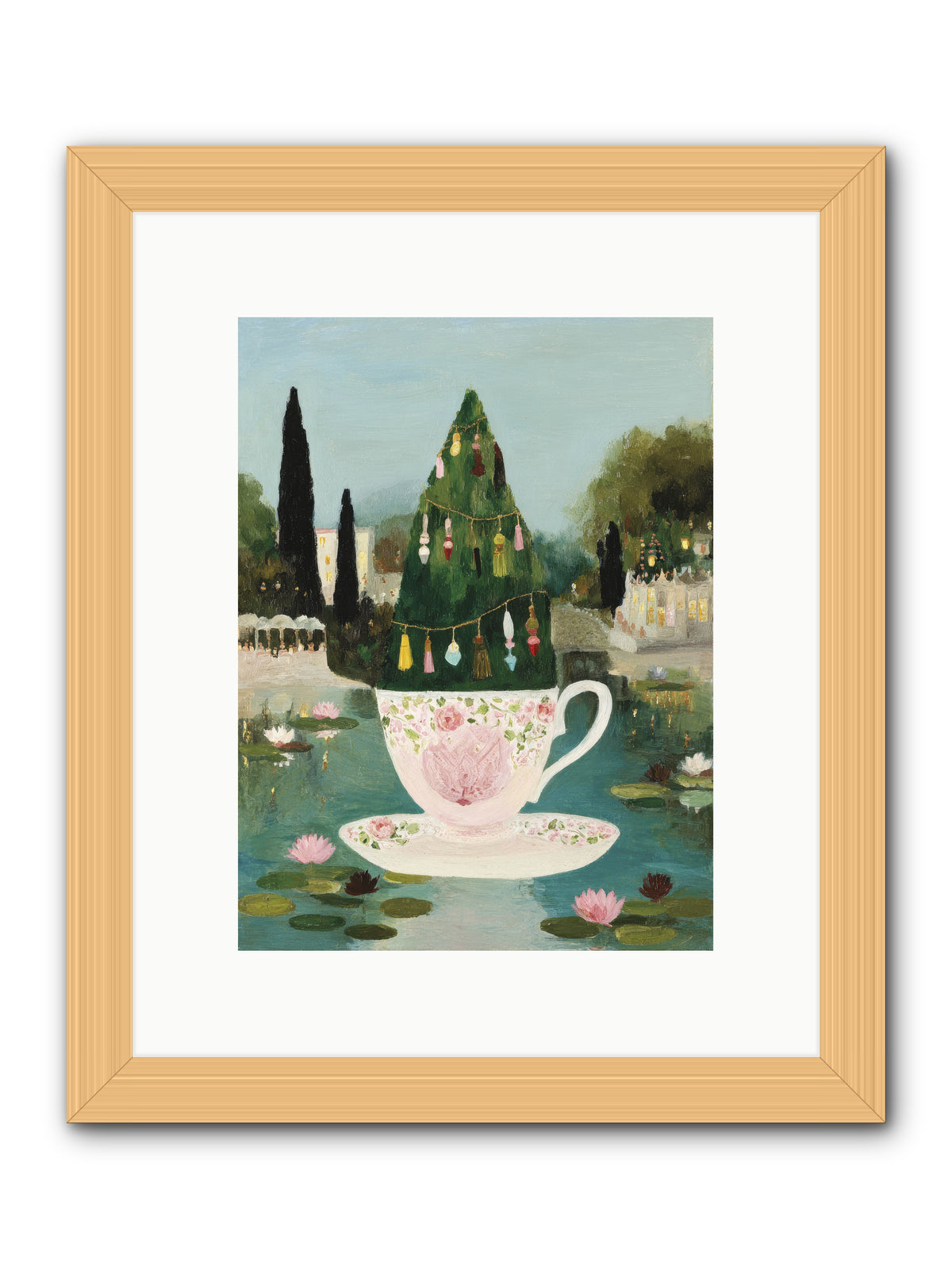 Treasure In Porcelain -- Framed Print - Natural 9x12
