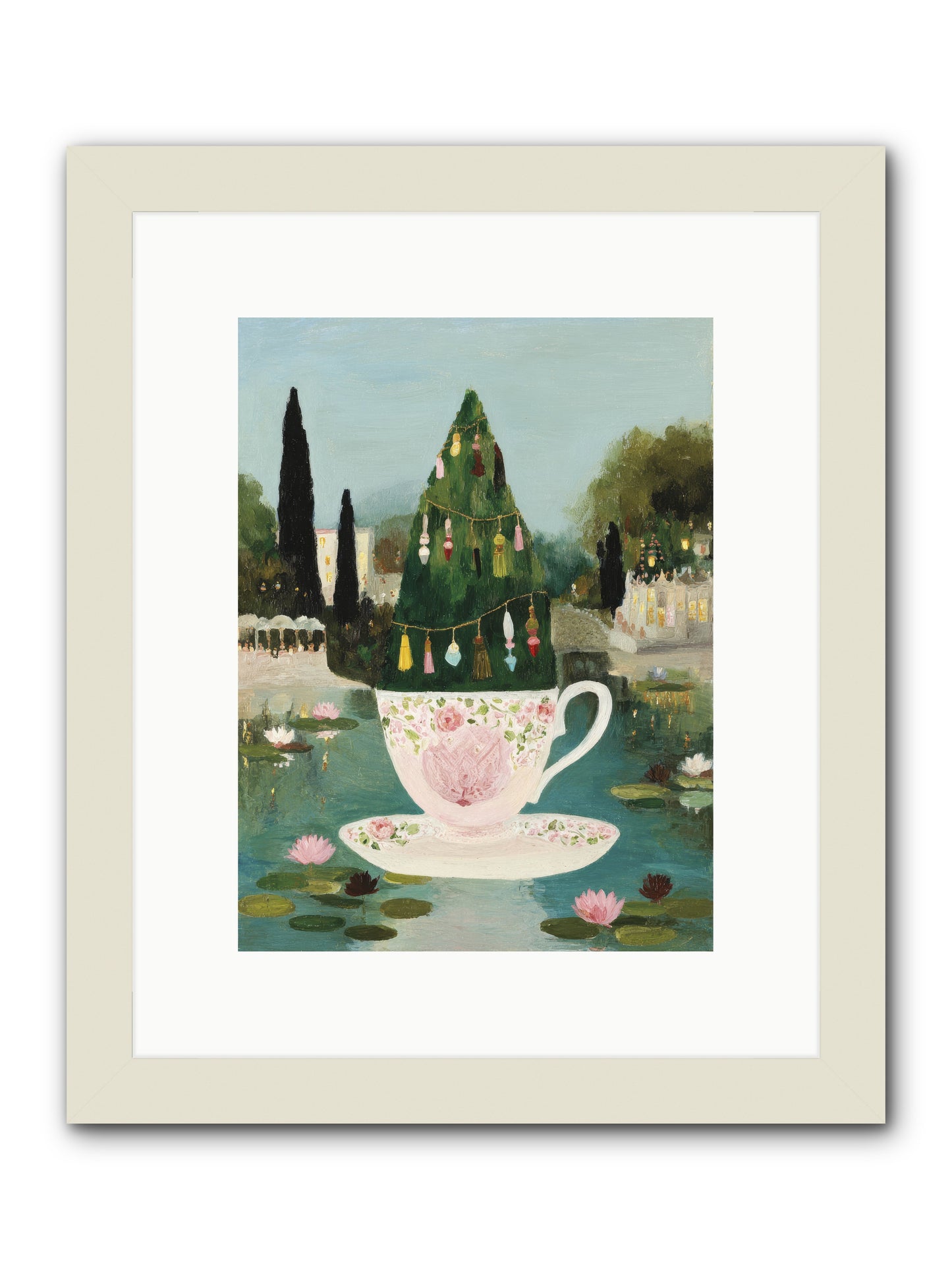 Treasure In Porcelain -- Framed Print - White 9x12