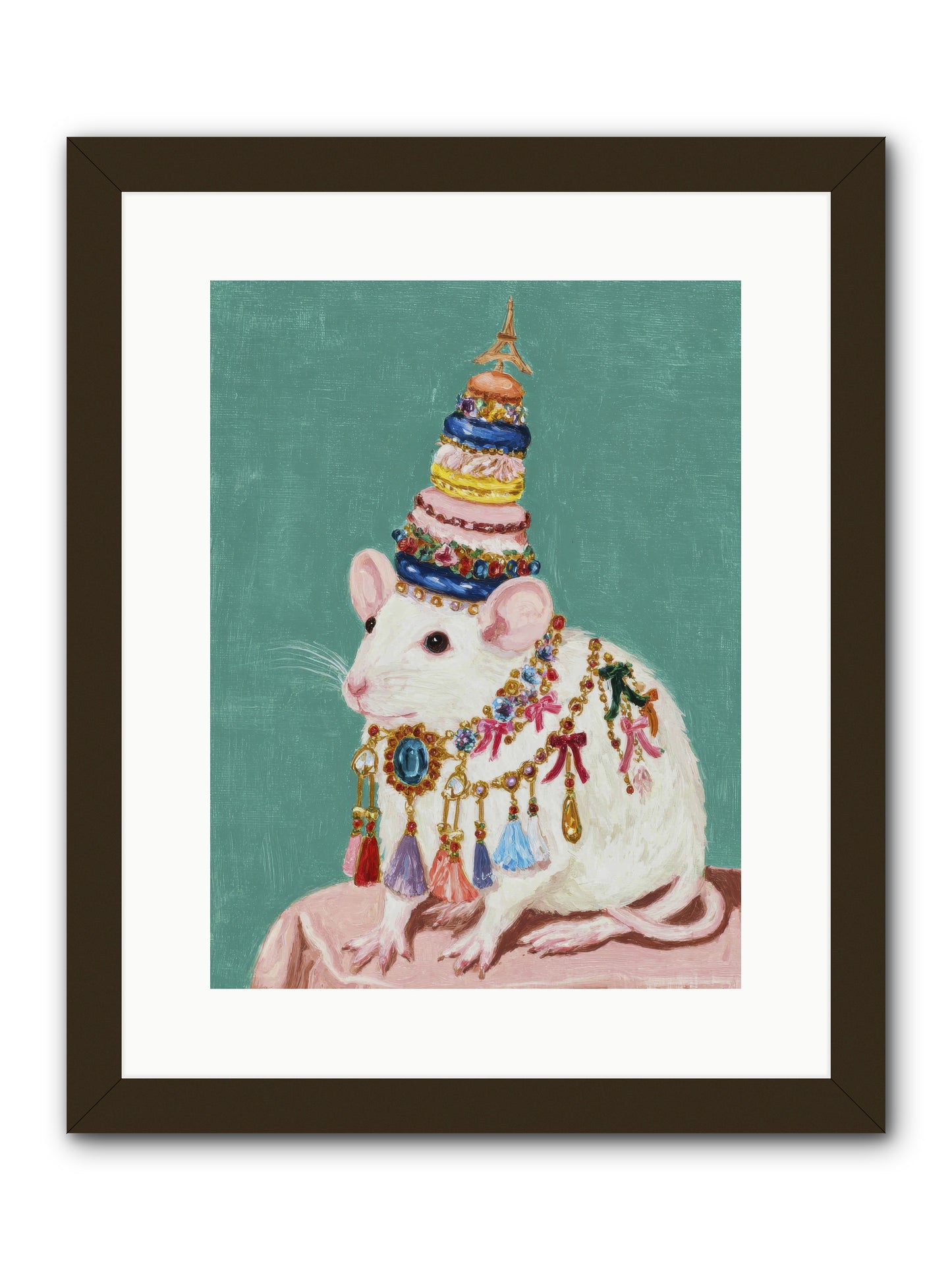 Treasure Most Divine -- Framed Print - Black 12x16
