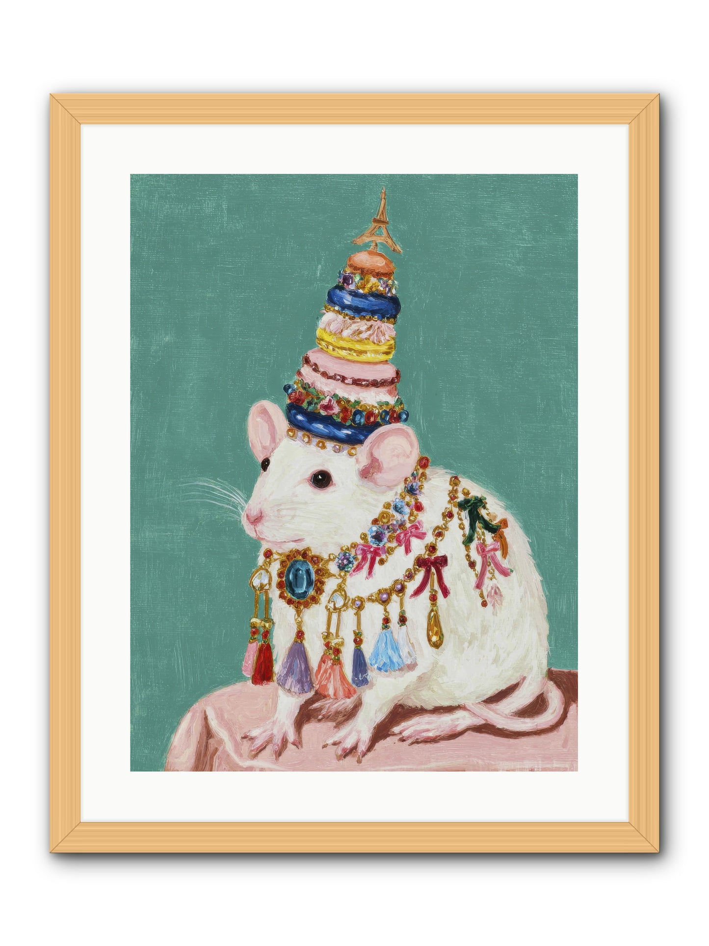 Treasure Most Divine -- Framed Print - Natural 18x24