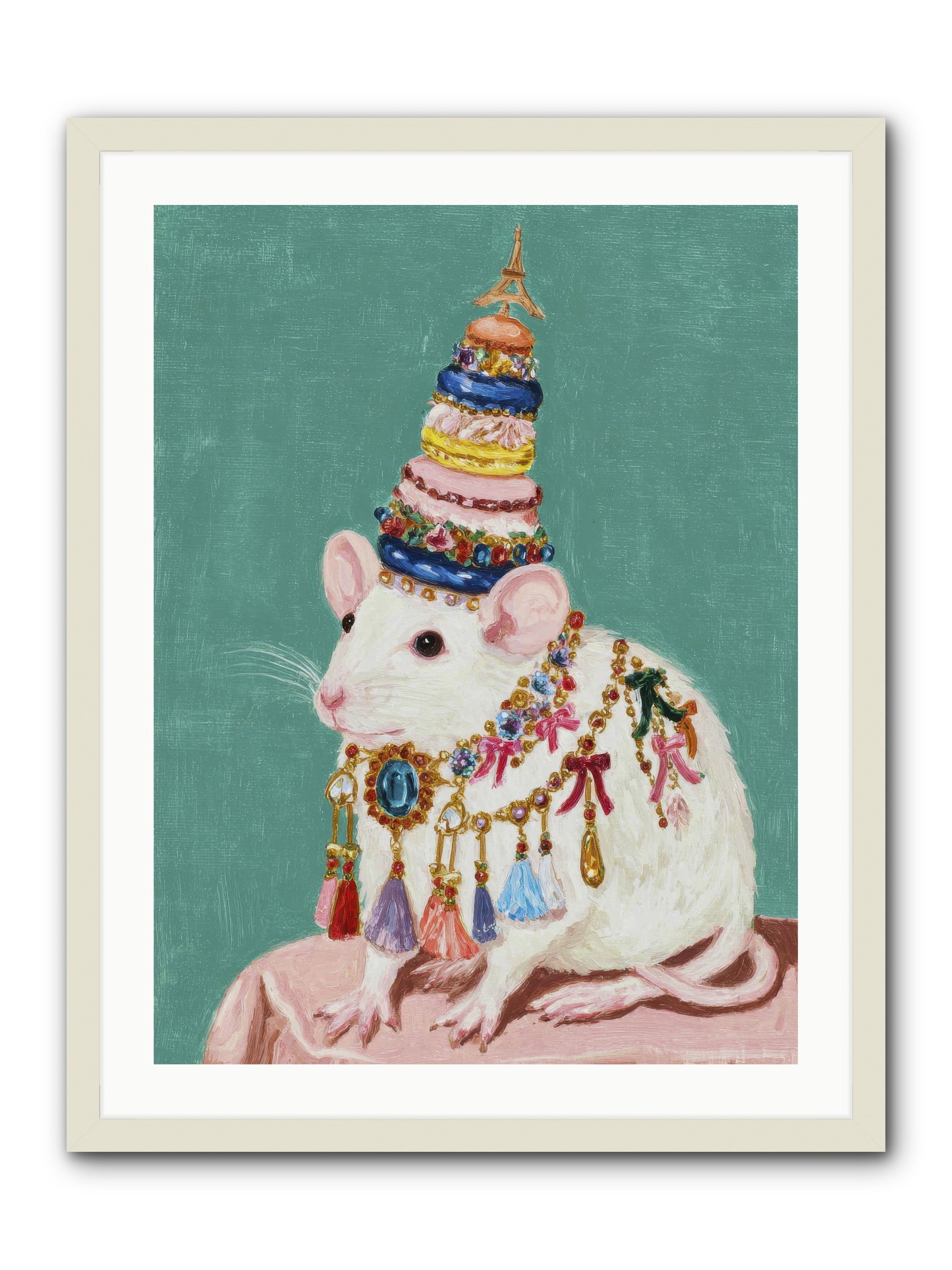 Treasure Most Divine -- Framed Print - White 24x32