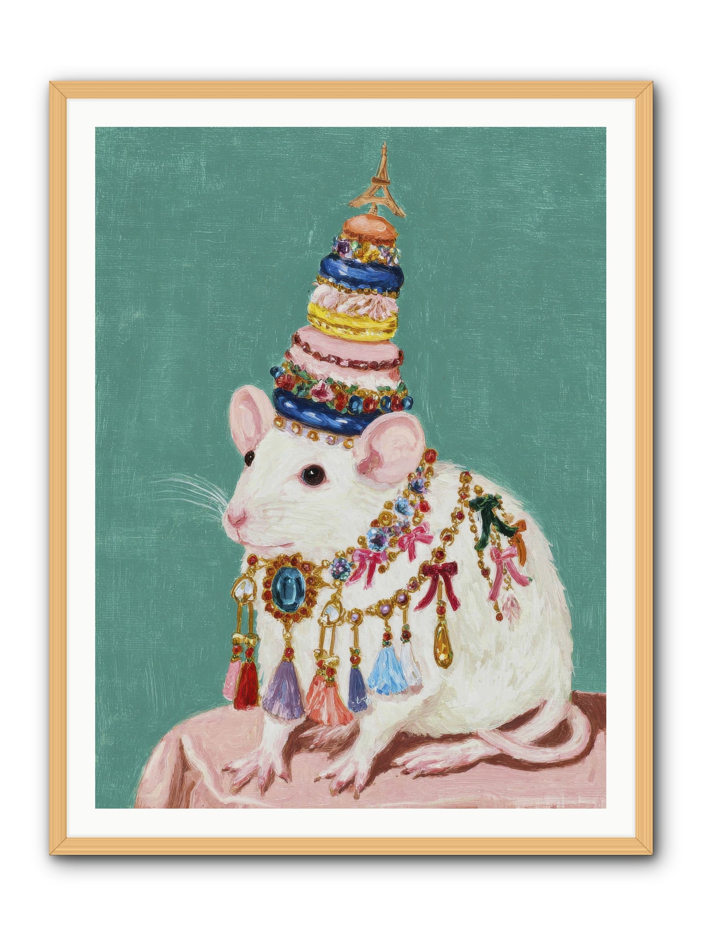 Treasure Most Divine -- Framed Print - Natural 36x48