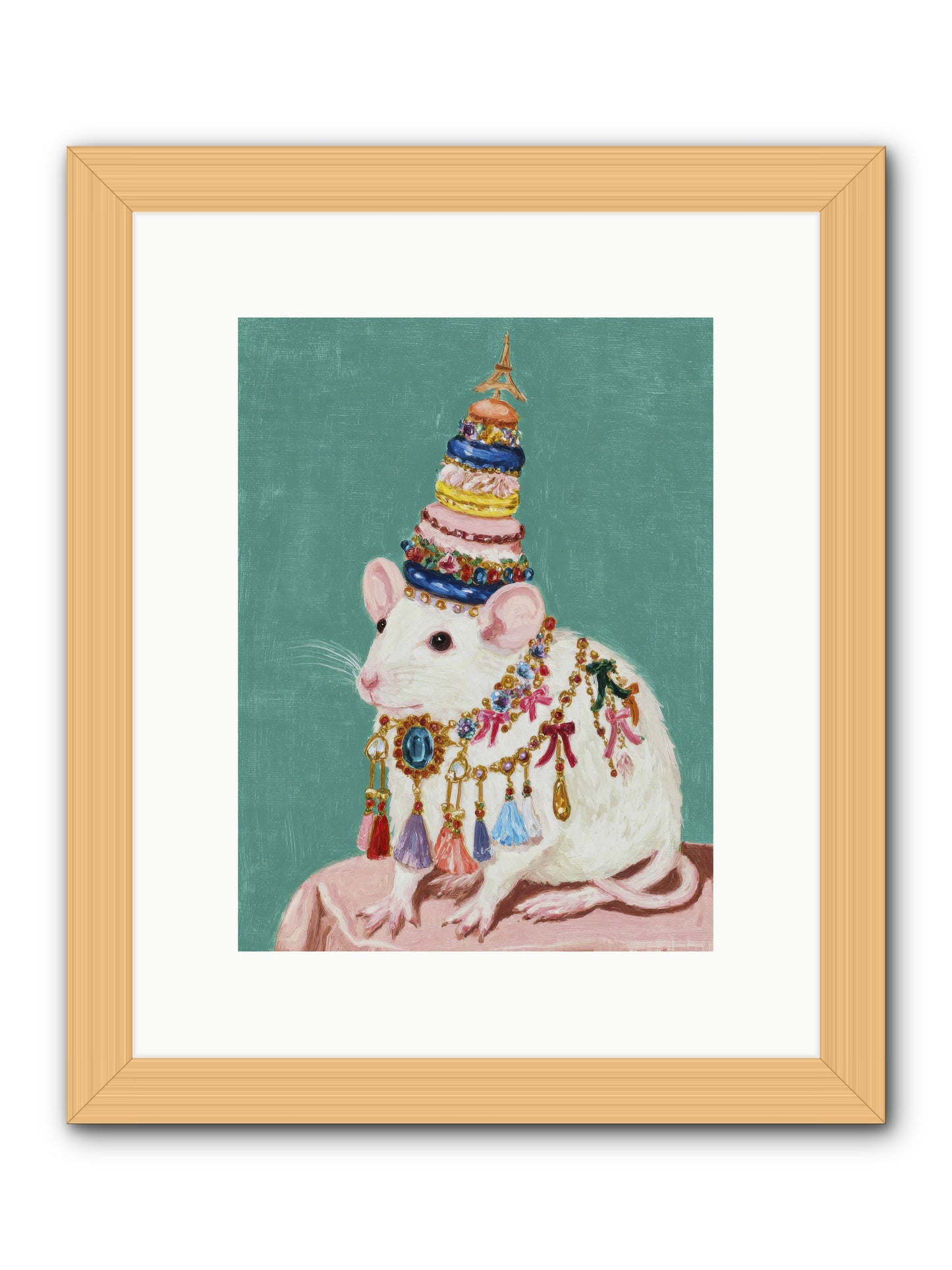 Treasure Most Divine -- Framed Print - Natural 9x12
