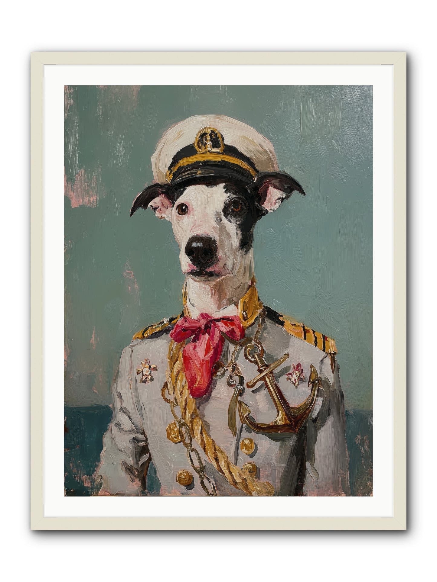 Treasured Mariner -- Framed Print - White 30x40