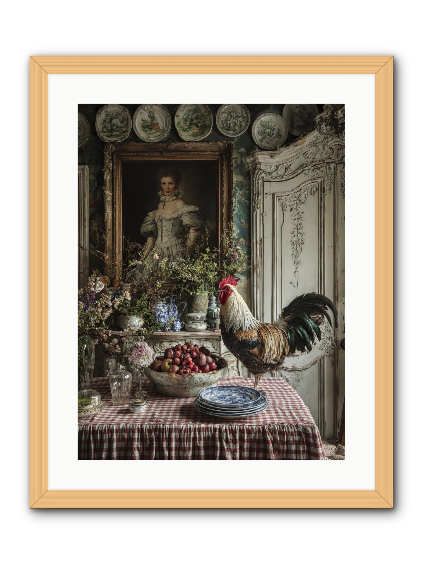 Trillium -- Framed Print - Natural 18x24
