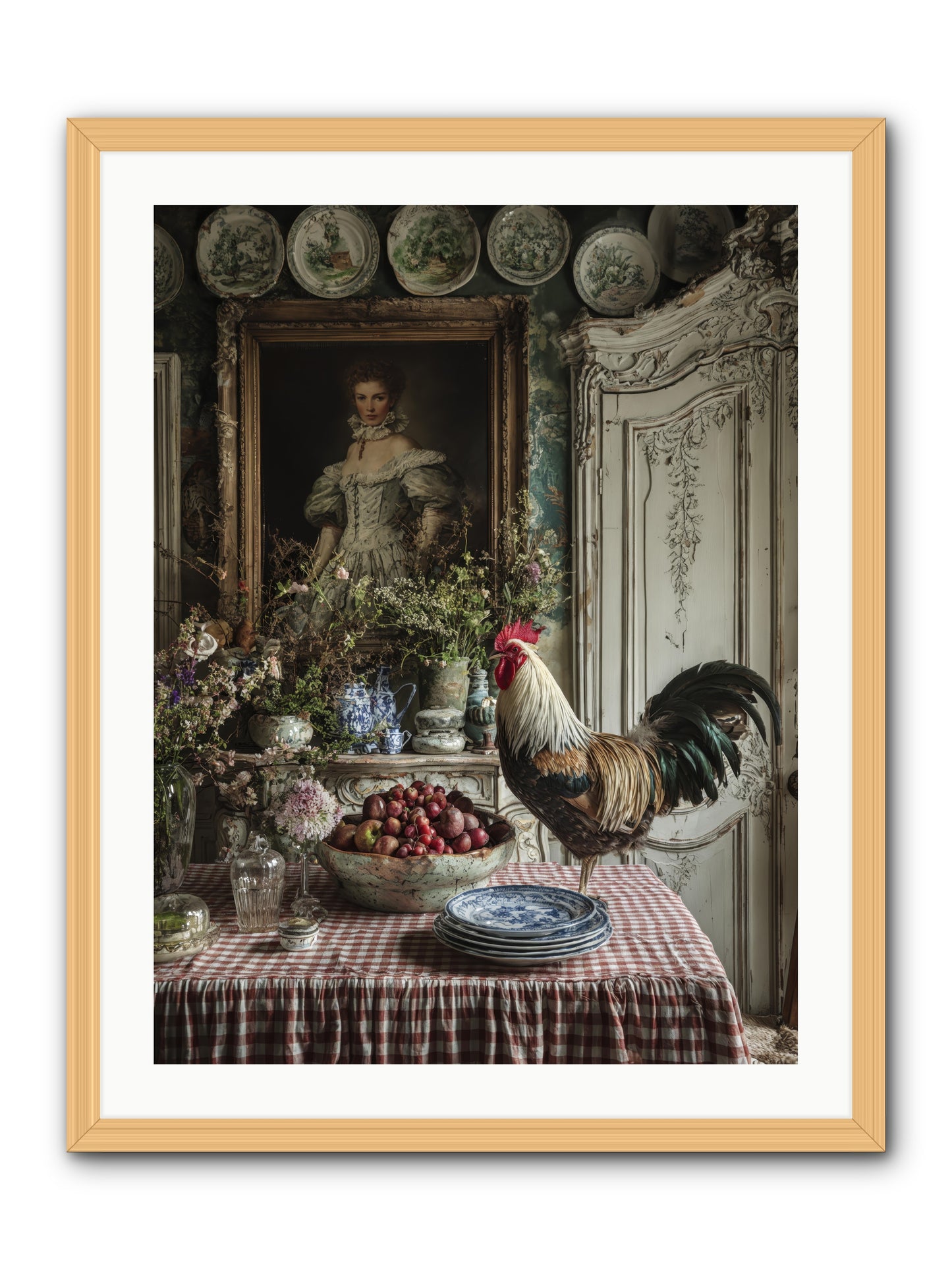 Trillium -- Framed Print - Natural 24x32