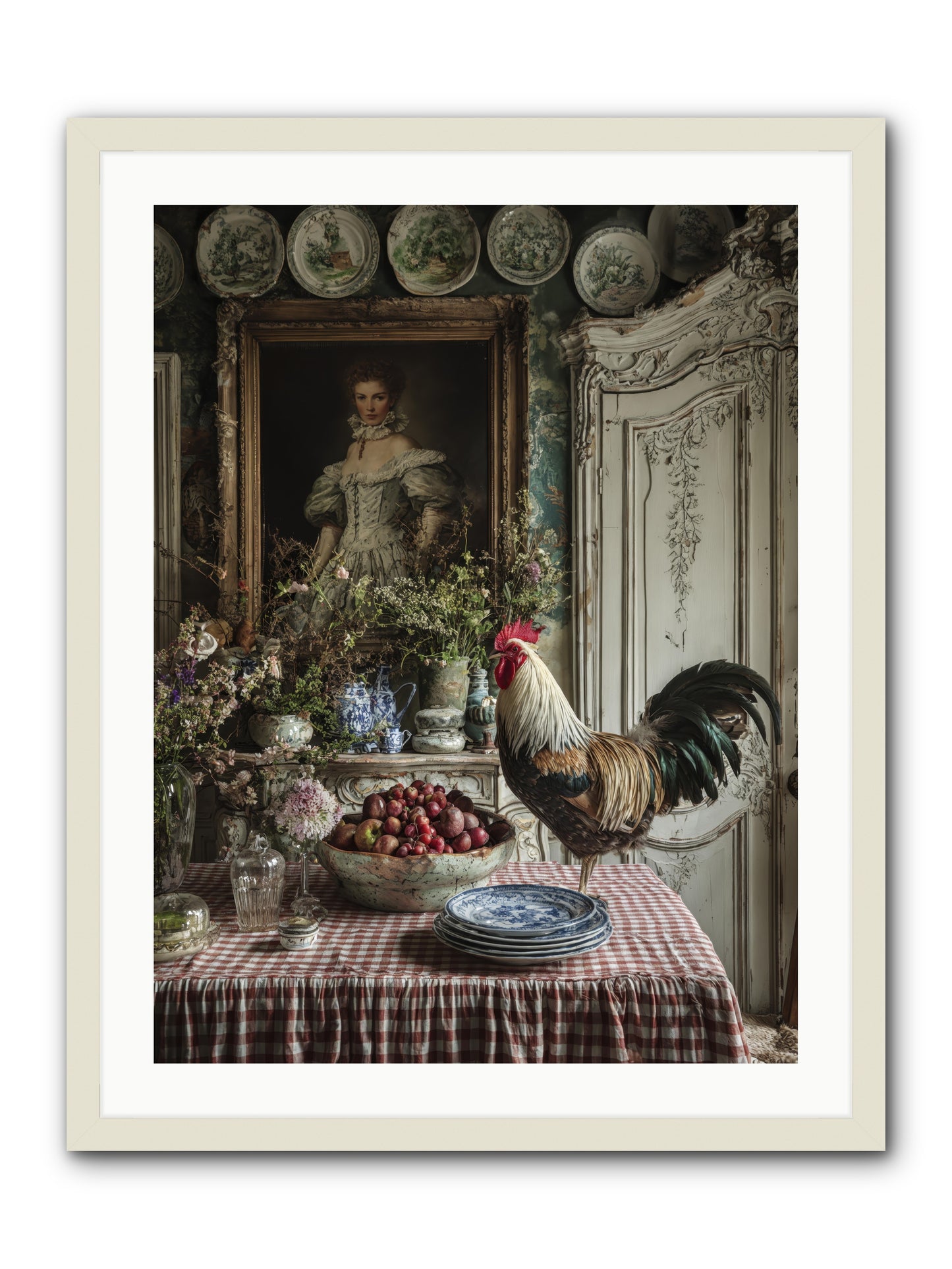 Trillium -- Framed Print - White 24x32