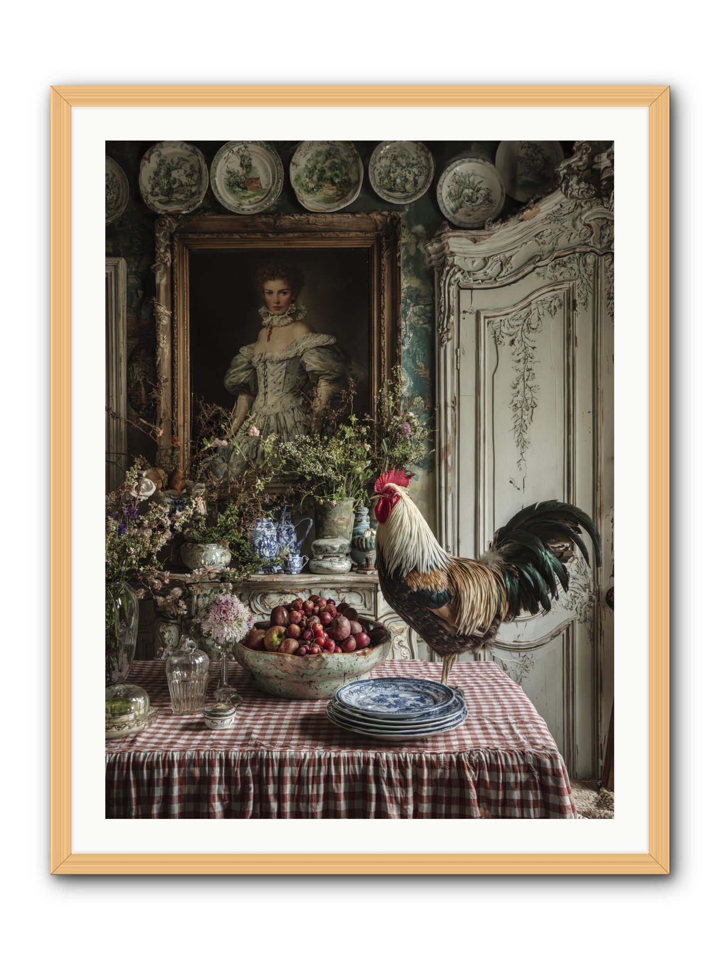 Trillium -- Framed Print - Natural 30x40