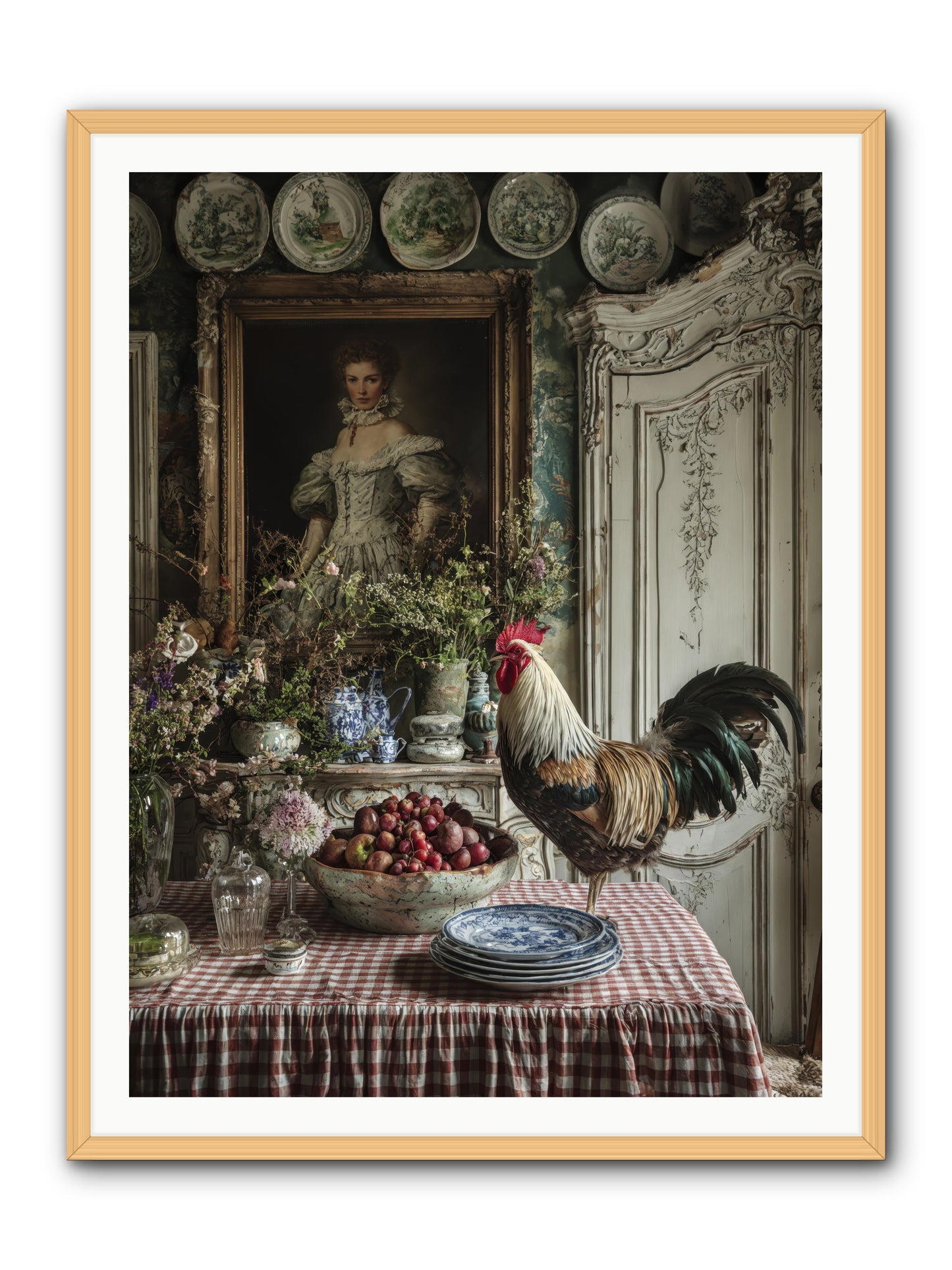 Trillium -- Framed Print - Natural 36x48