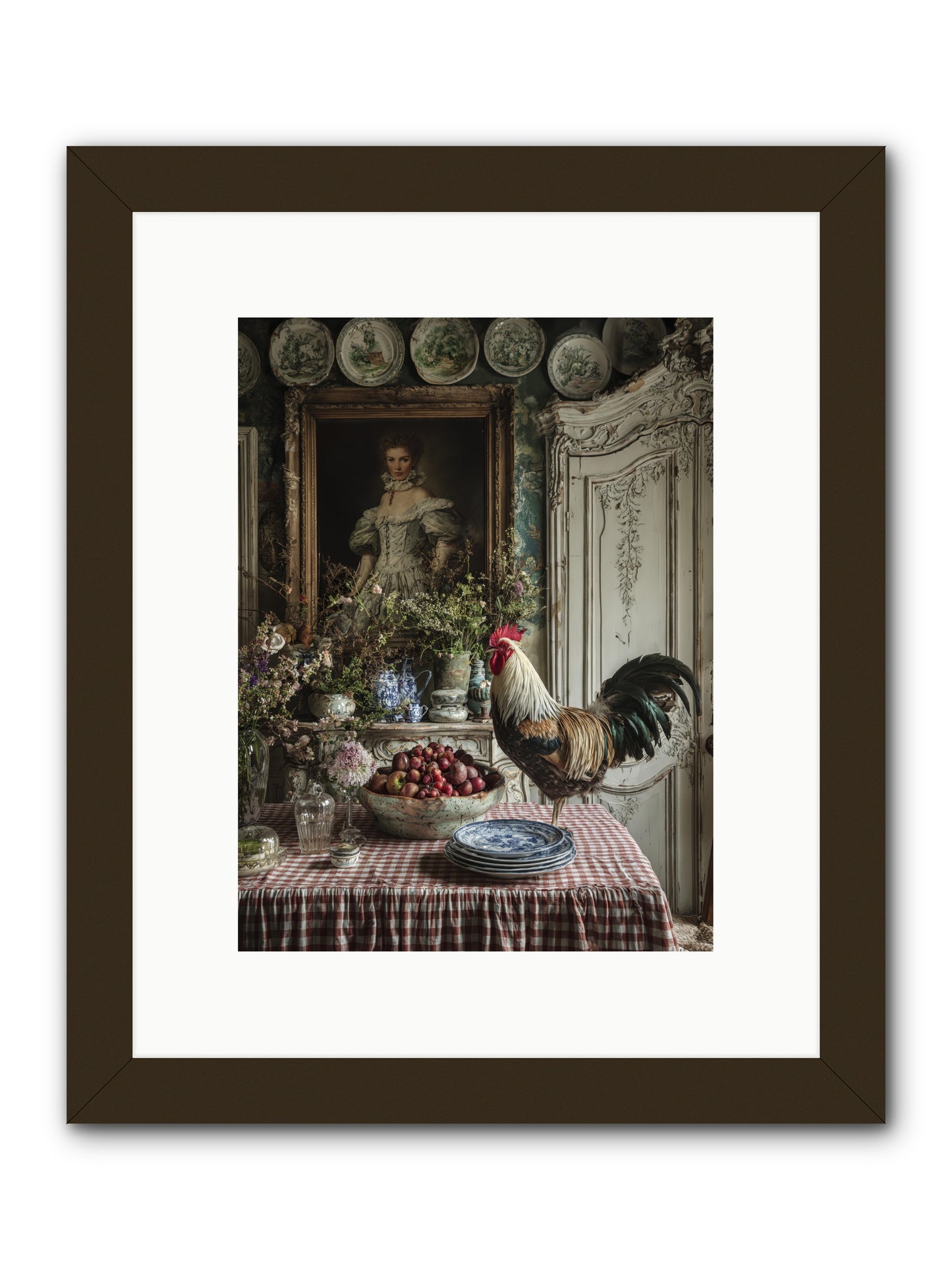 Trillium -- Framed Print - Black 9x12