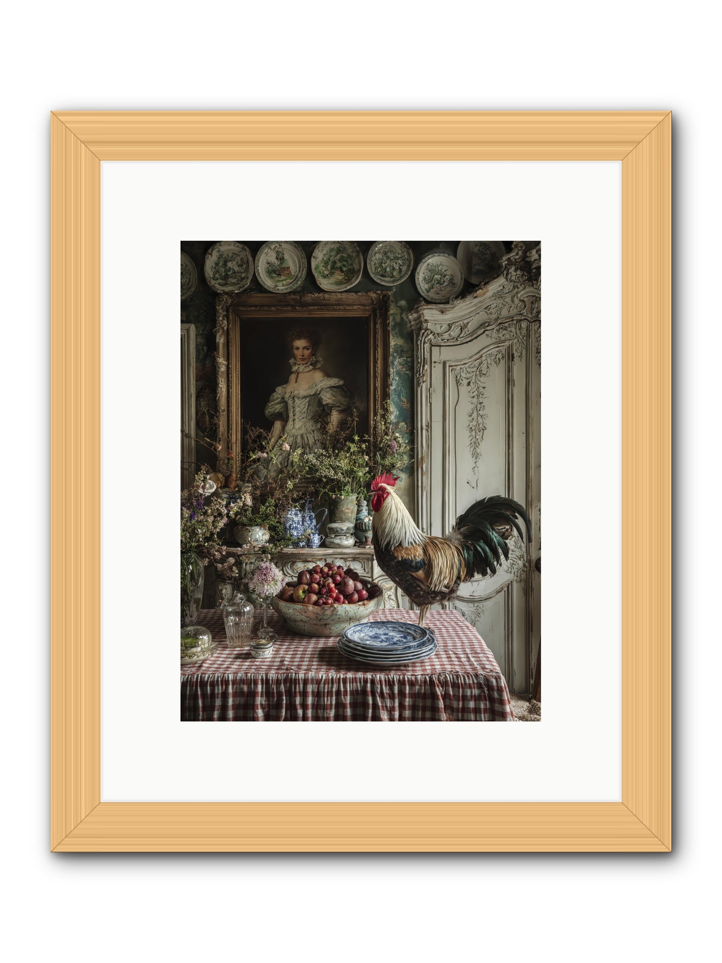 Trillium -- Framed Print - Natural 9x12