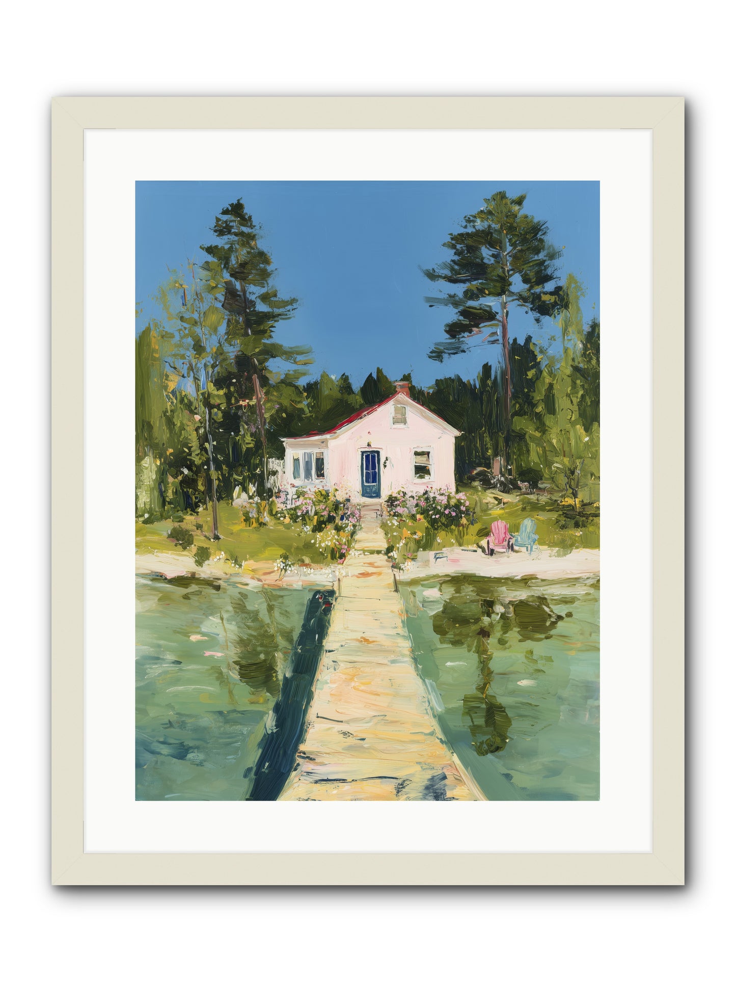 True Haven -- Framed Print - White 18x24