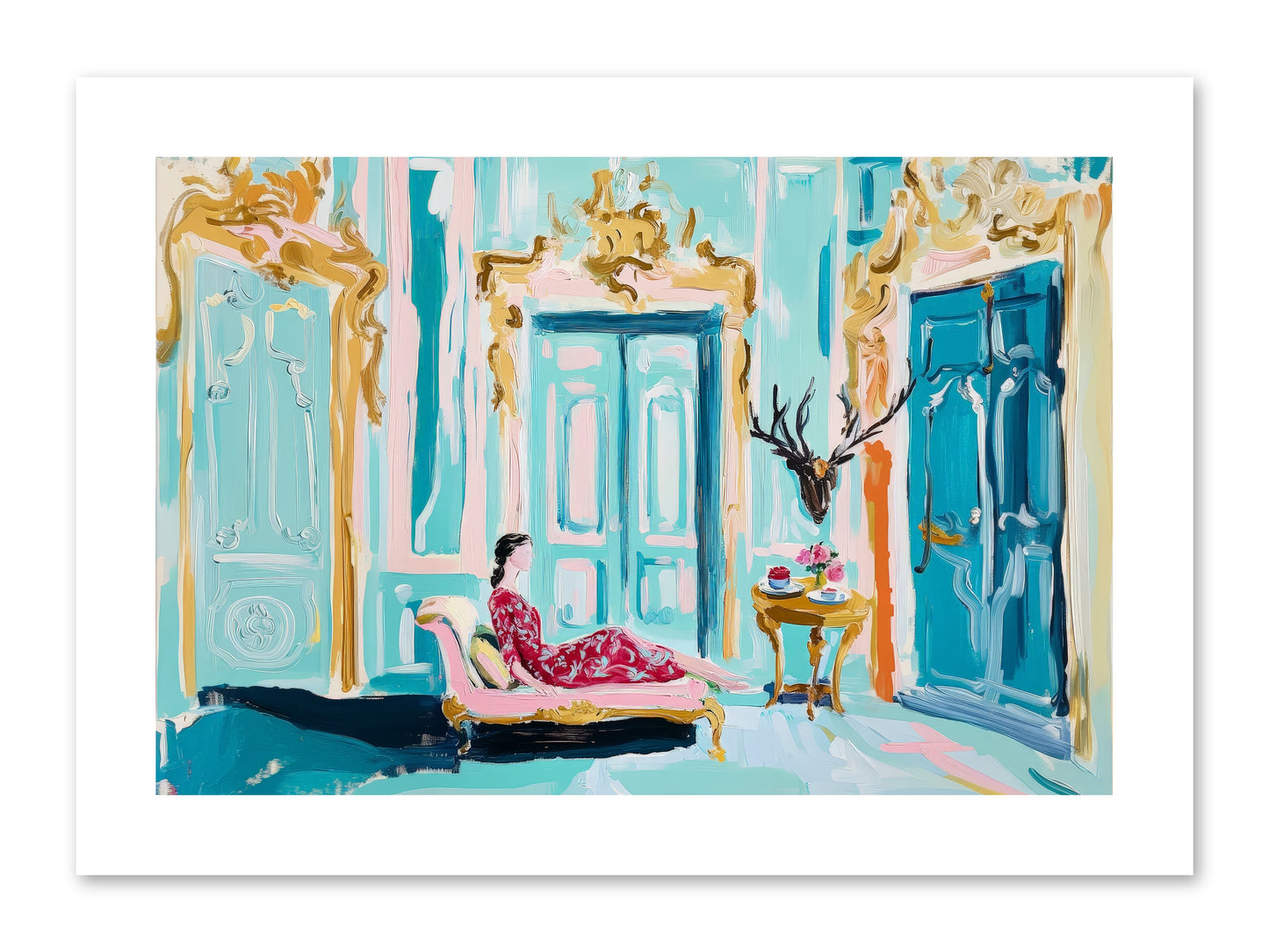 Tuesday In Azure -- Paper Print 12x8