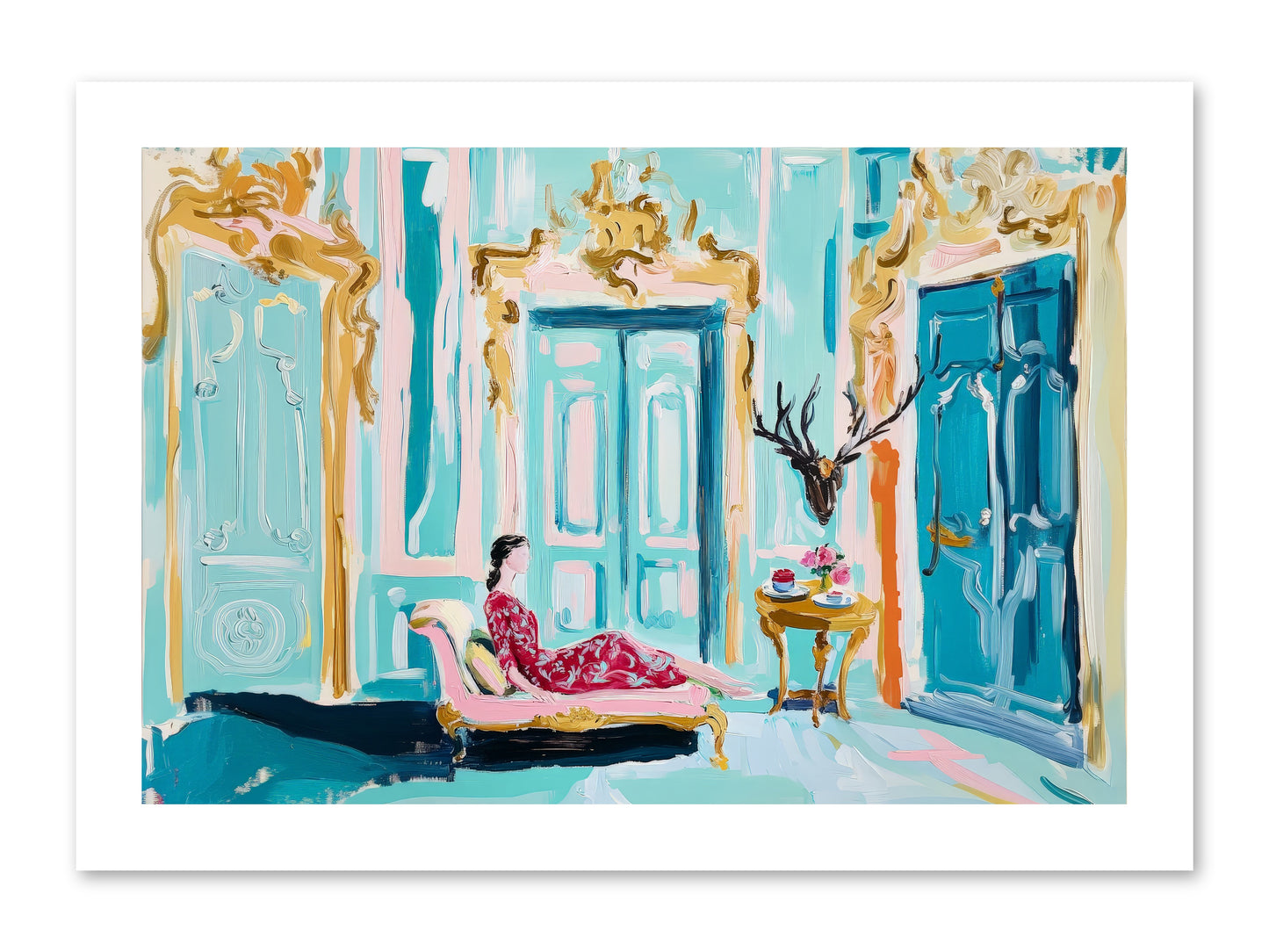 Tuesday In Azure -- Paper Print 15x10