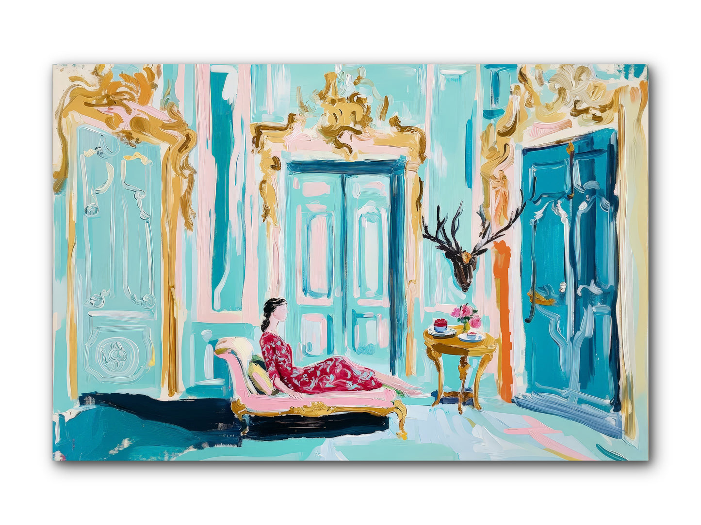 Tuesday In Azure -- Wrapped Canvas 12x8