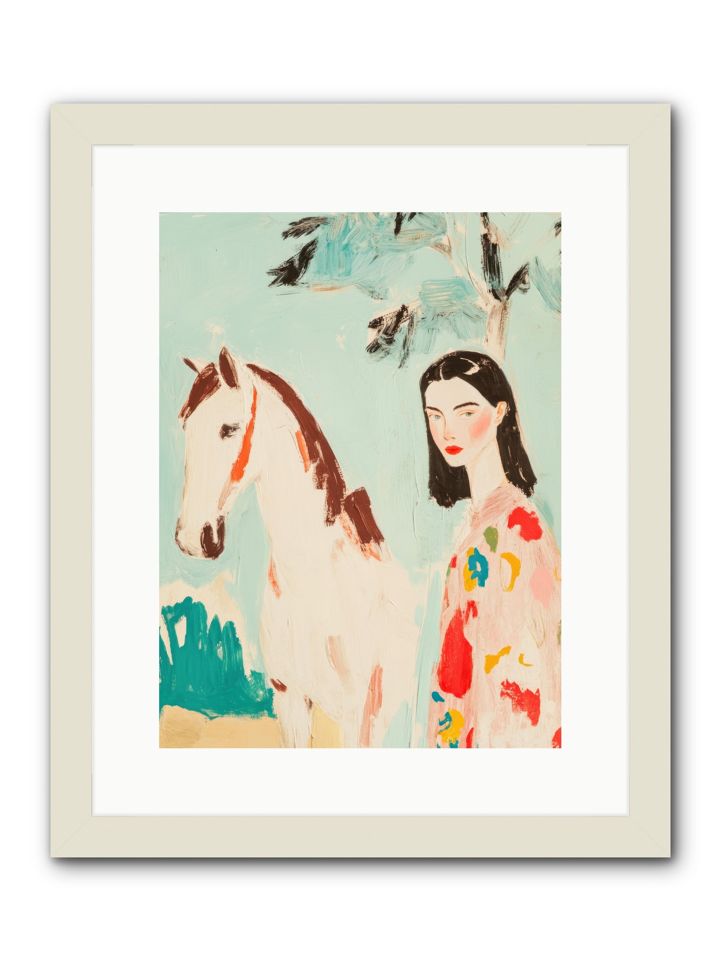 Tumbleweed Waltz -- Framed Print - White 12x16