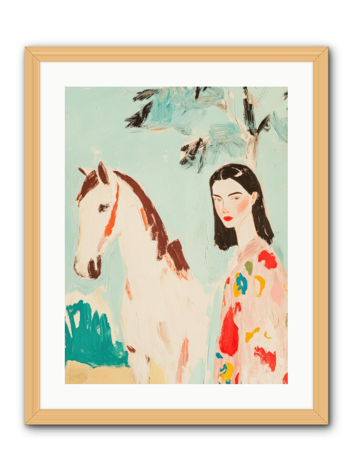 Tumbleweed Waltz -- Framed Print - Natural 18x24