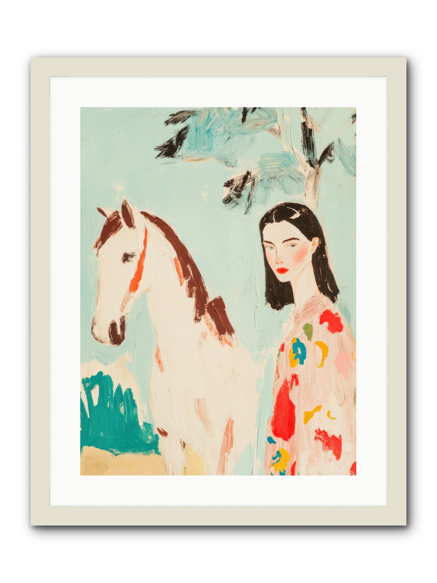 Tumbleweed Waltz -- Framed Print - White 18x24