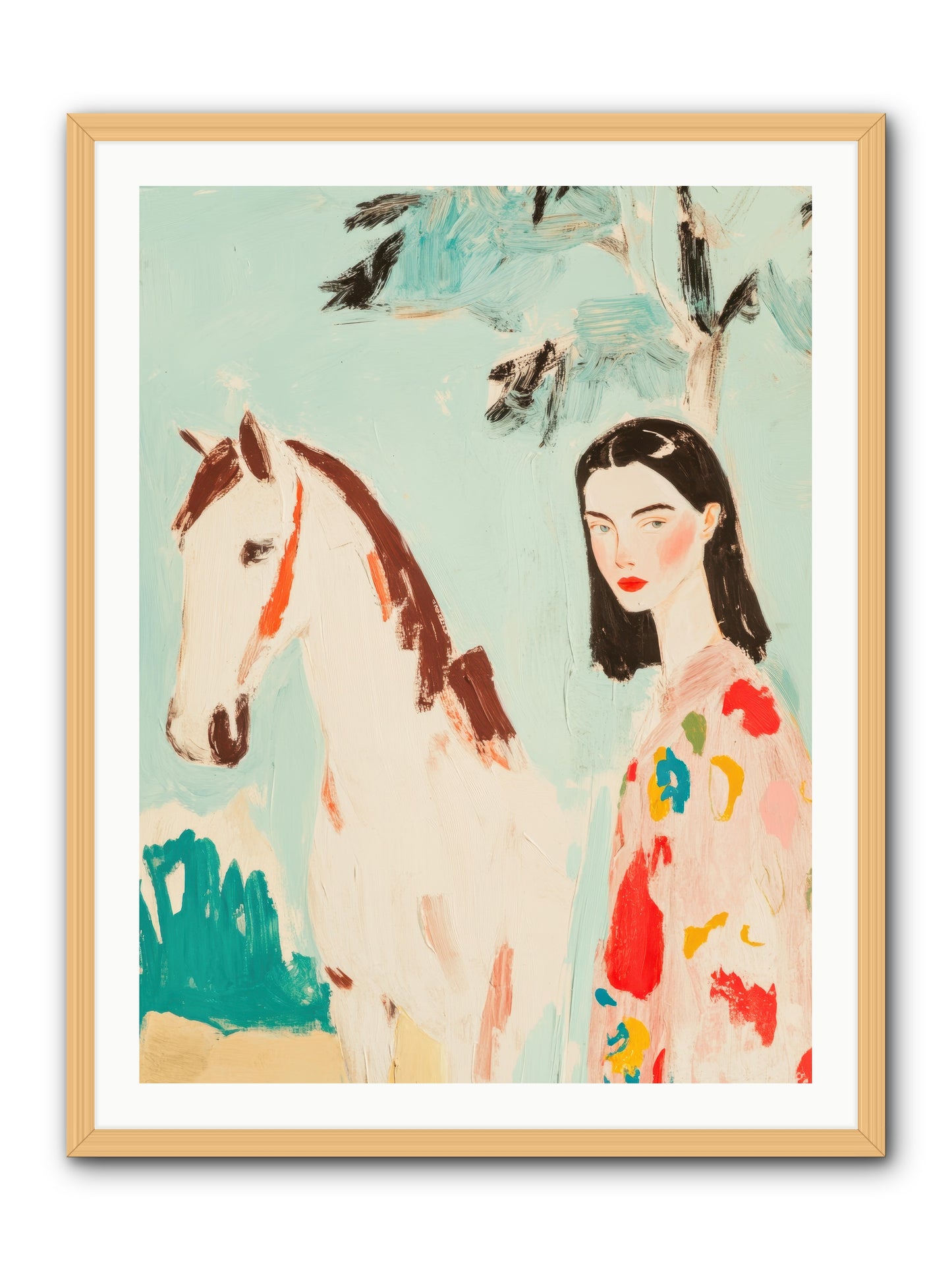 Tumbleweed Waltz -- Framed Print - Natural 30x40