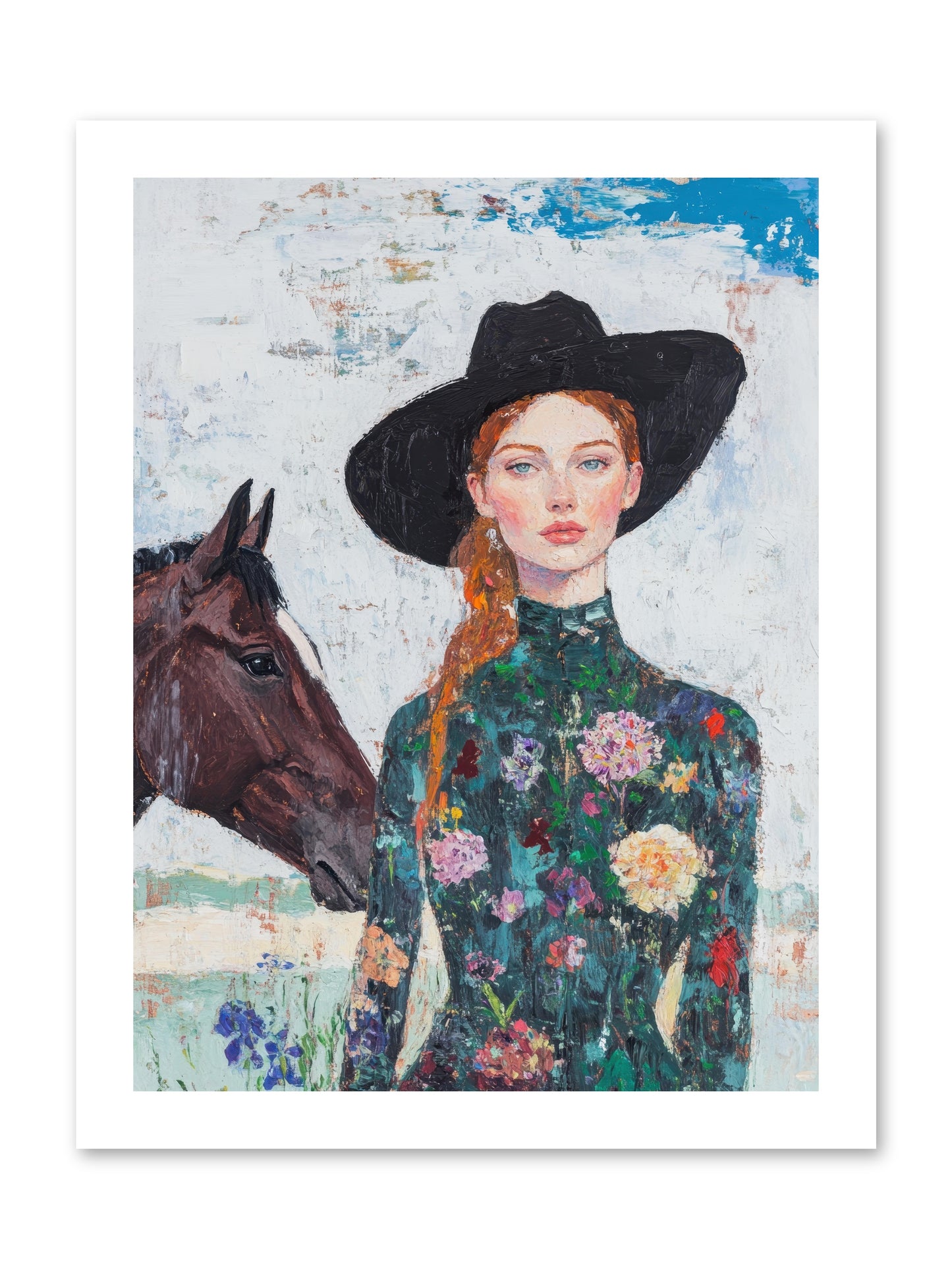 Turquoise Legacy -- Paper Print 12x16