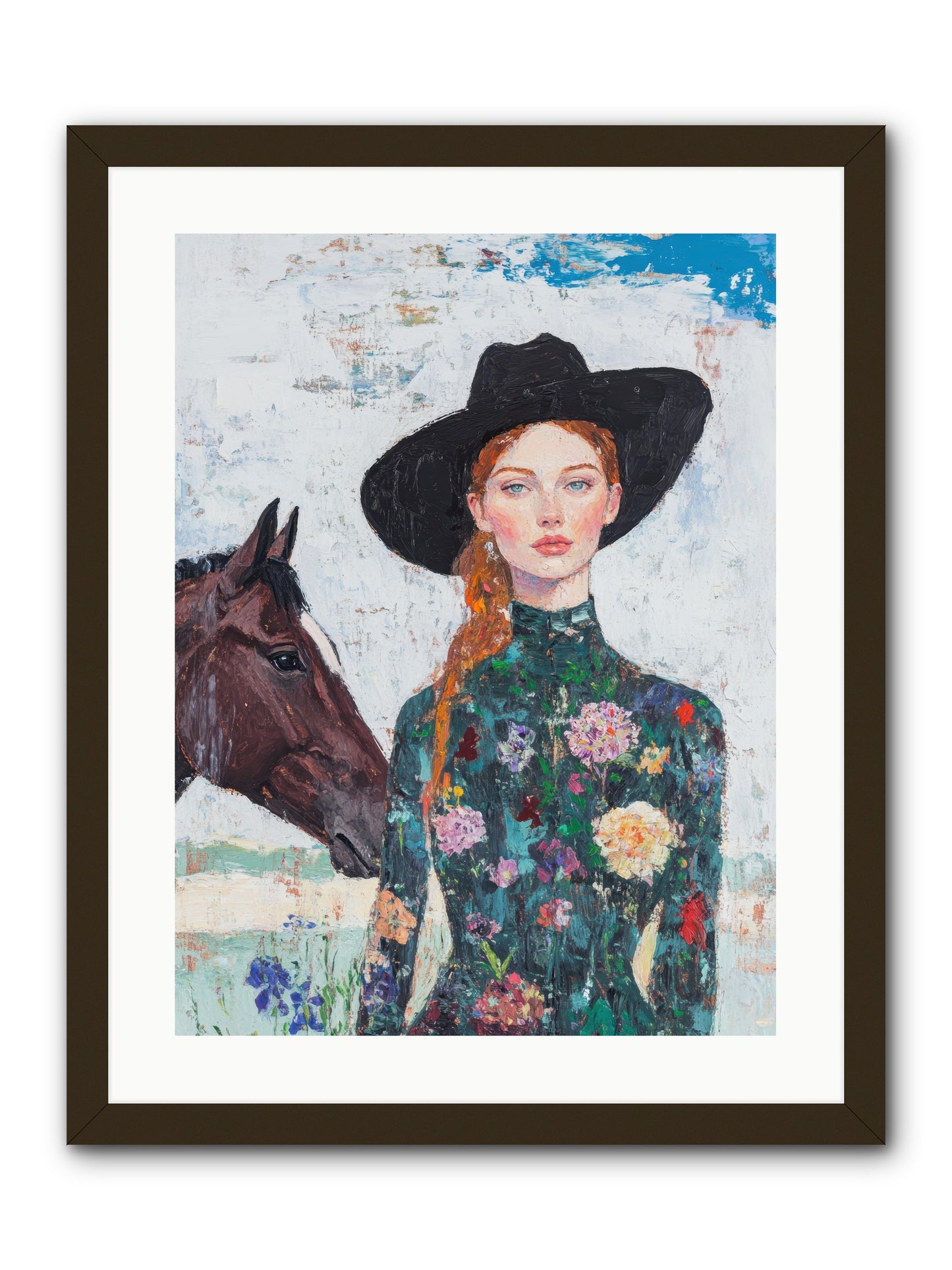 Turquoise Legacy -- Framed Print - Black 18x24