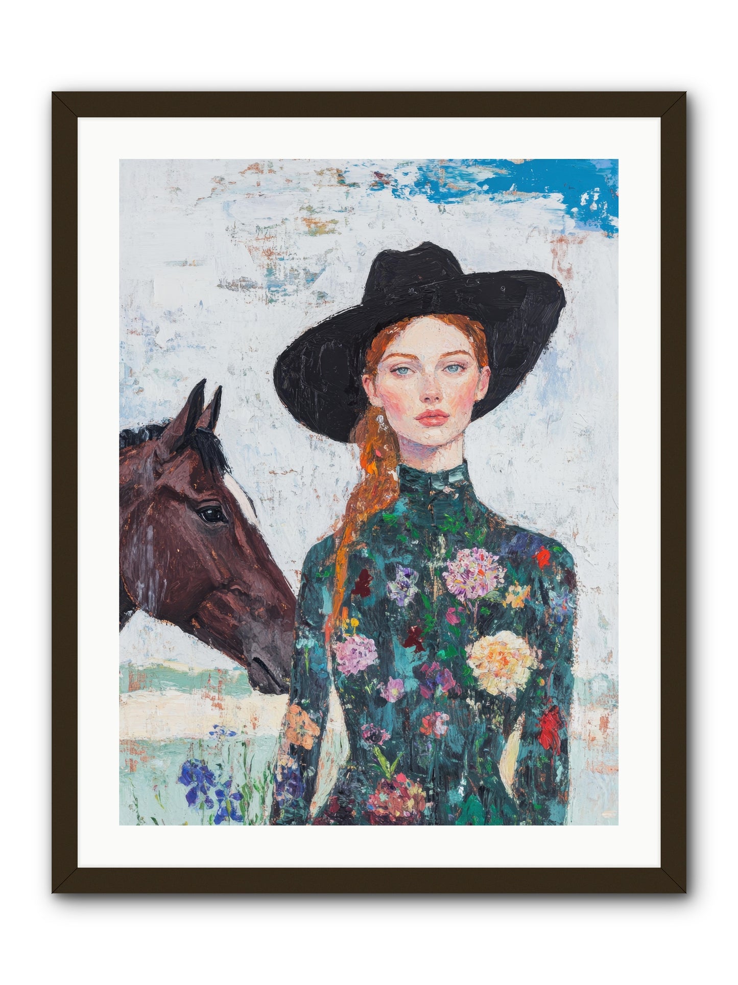 Turquoise Legacy -- Framed Print - Black 24x32
