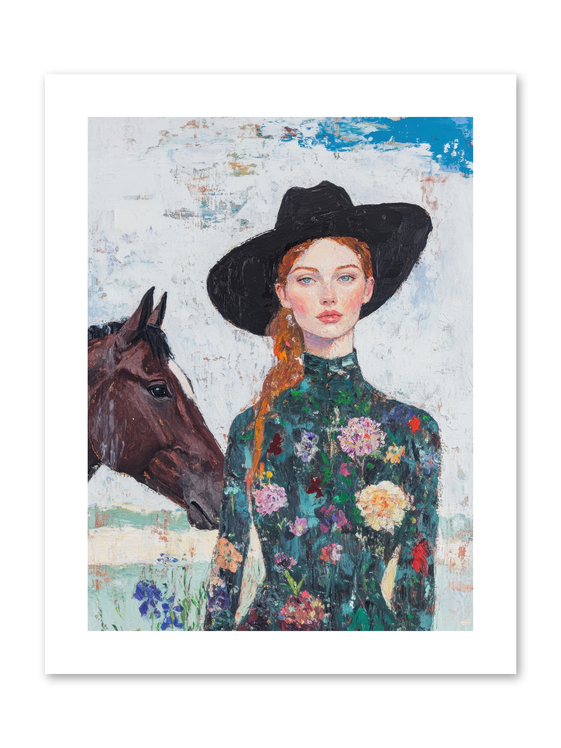 Turquoise Legacy -- Paper Print 9x12