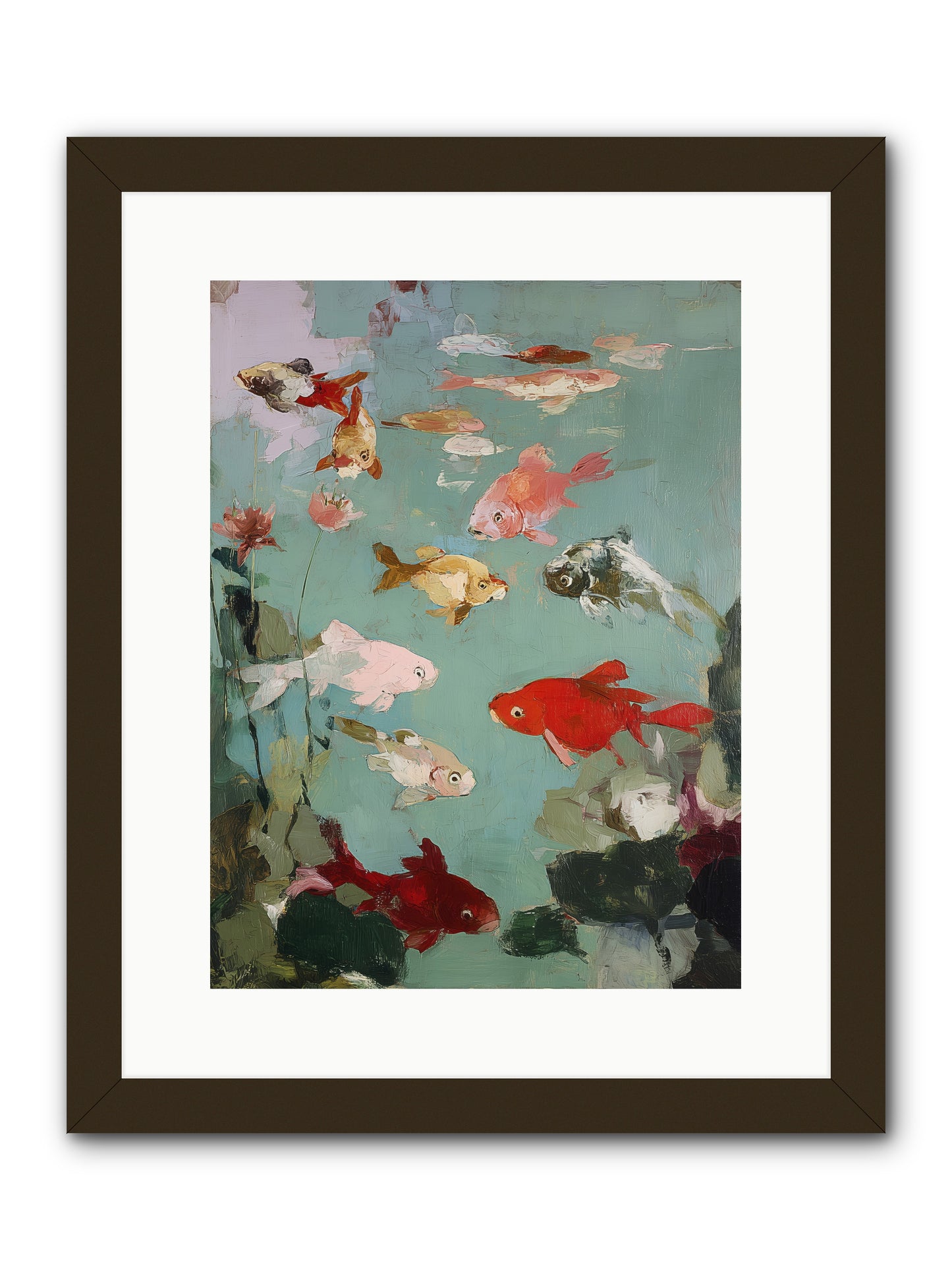 Turquoise Temple -- Framed Print - Black 12x16