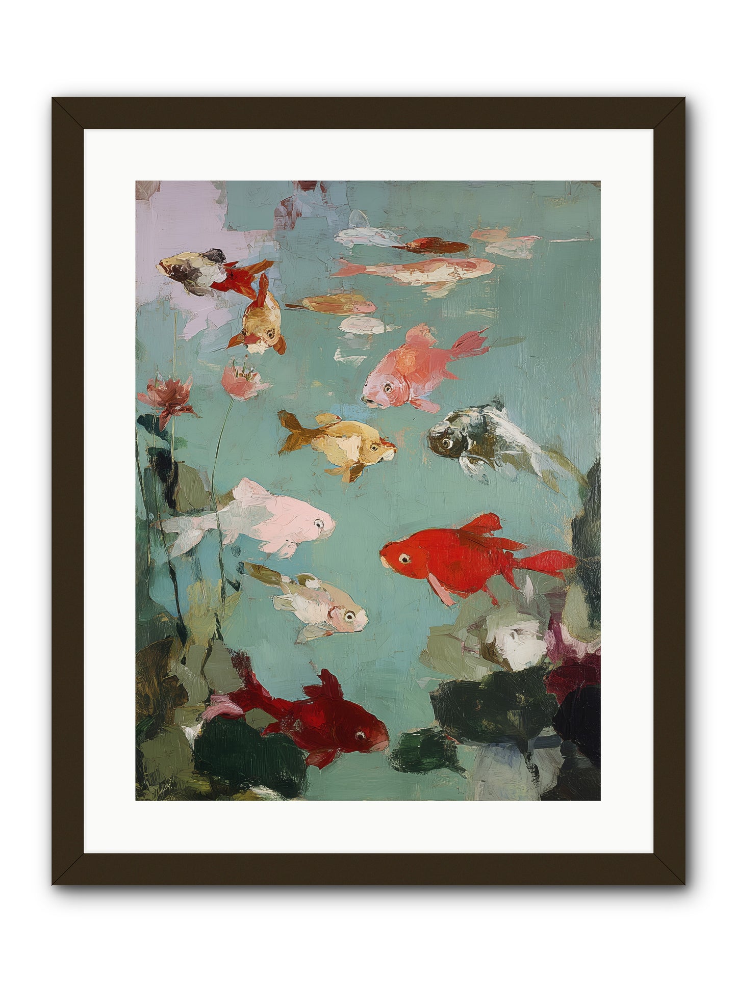 Turquoise Temple -- Framed Print - Black 18x24