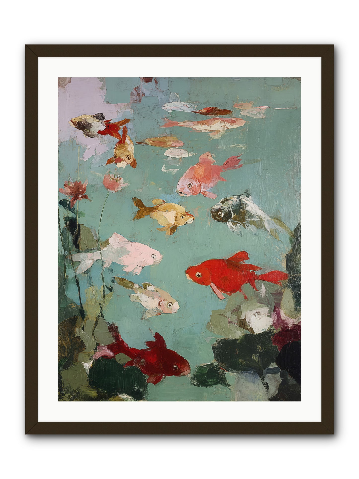 Turquoise Temple -- Framed Print - Black 24x32