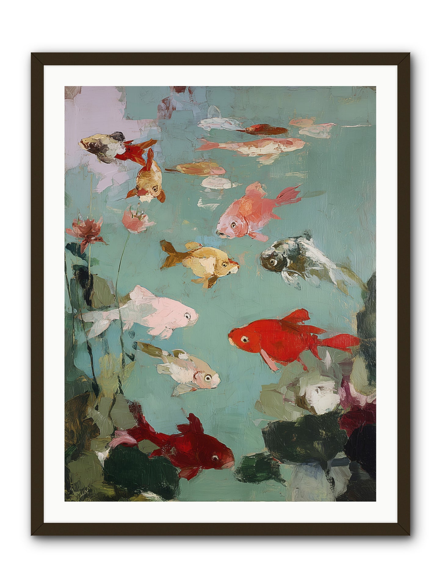 Turquoise Temple -- Framed Print - Black 30x40