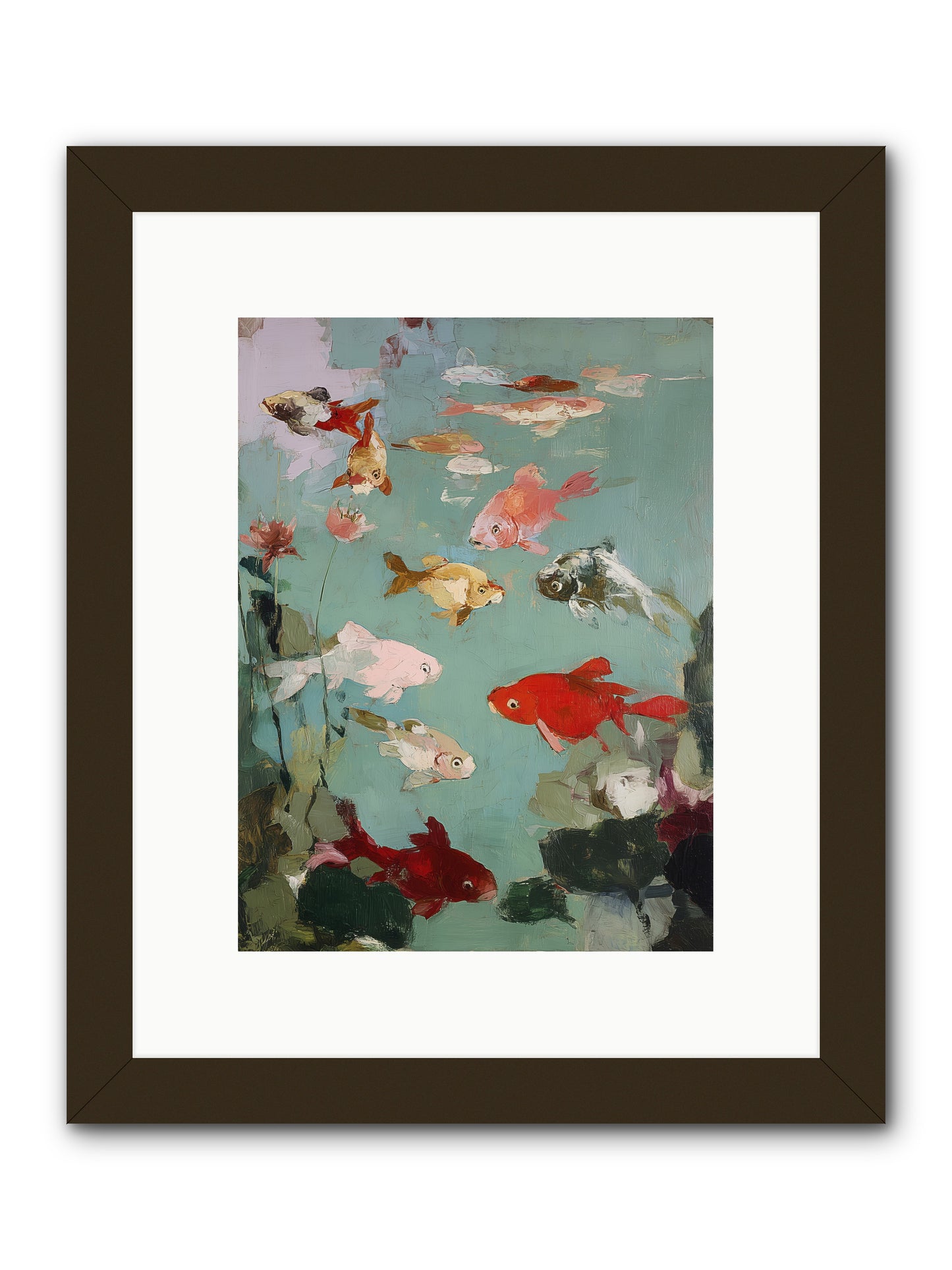 Turquoise Temple -- Framed Print - Black 9x12