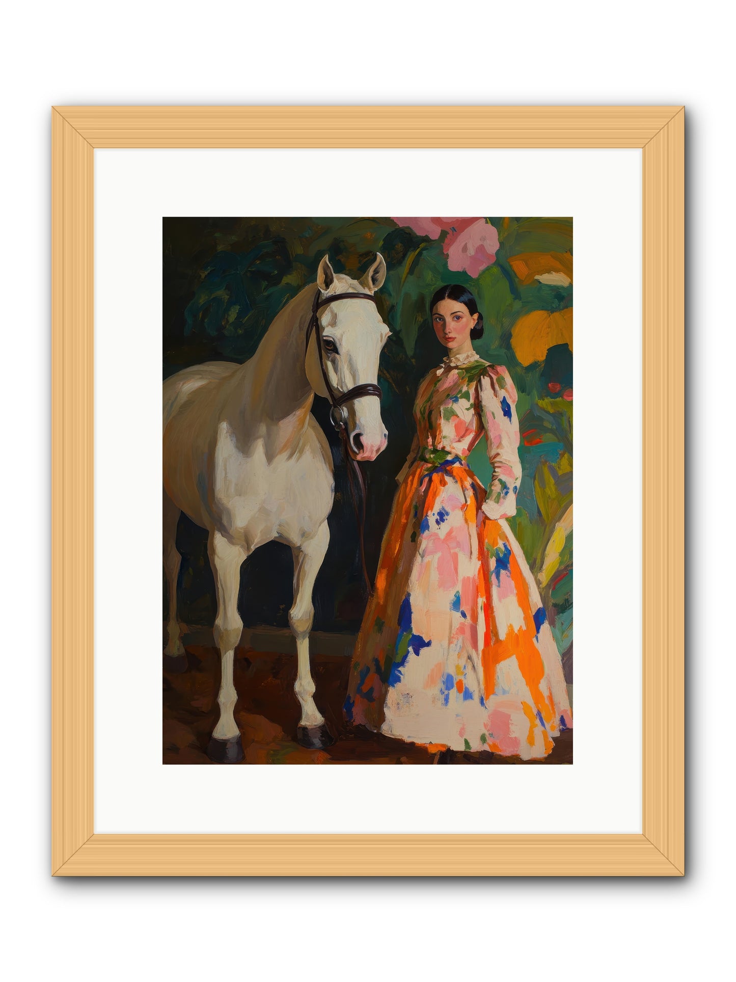 Twilight Champion -- Framed Print - Natural 12x16