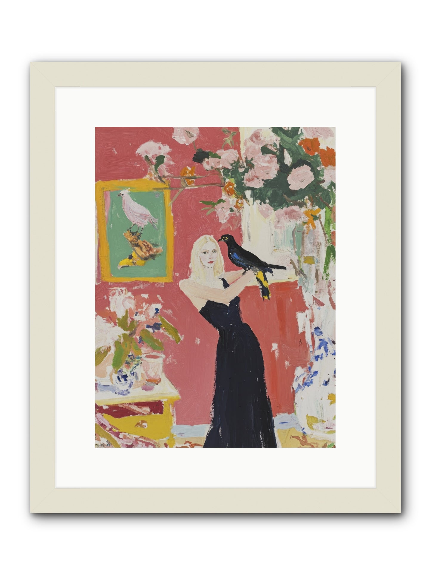Twilight Finds Her Grace -- Framed Print - White 12x16