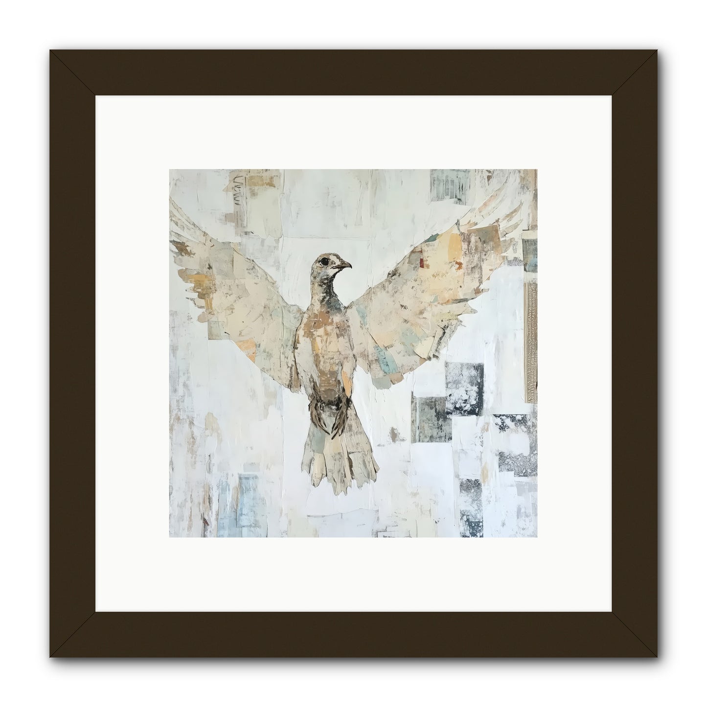 Twilight Snow Blanket -- Framed Print - Black 10x10