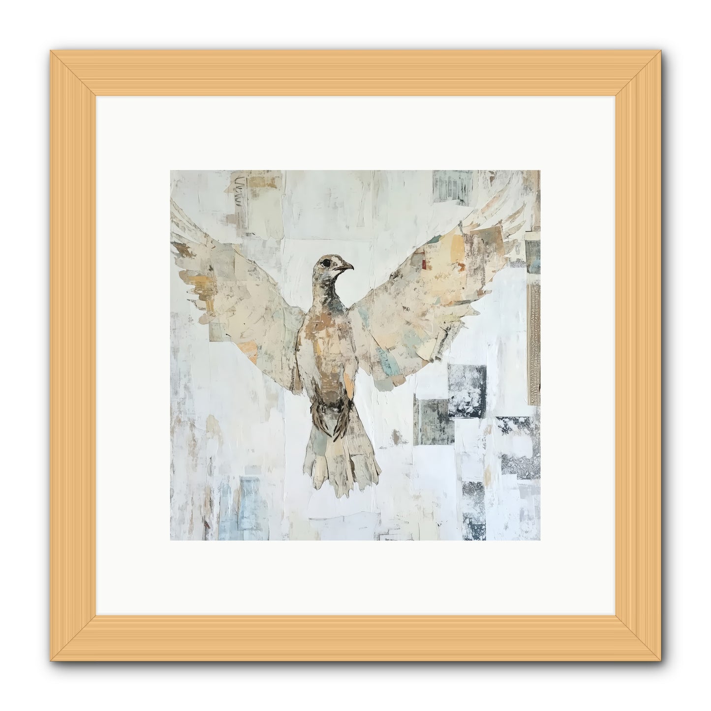 Twilight Snow Blanket -- Framed Print - Natural 10x10