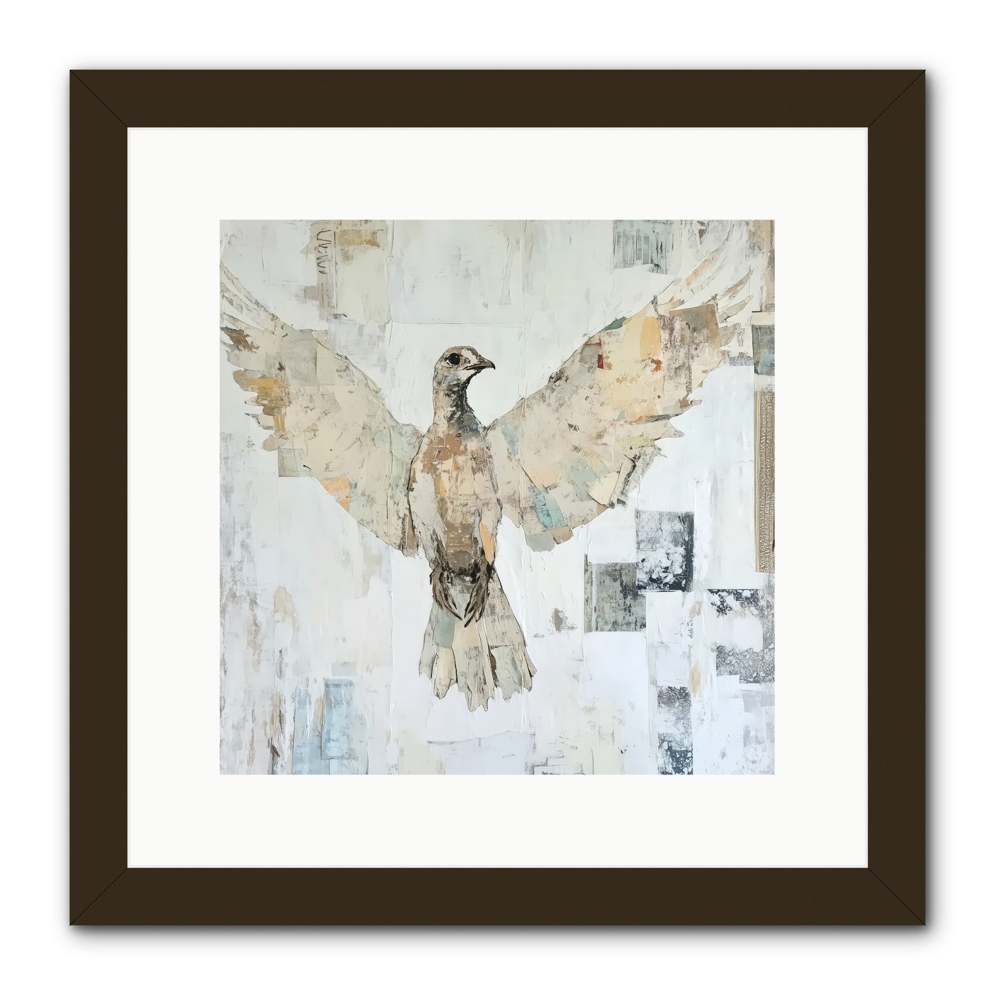 Twilight Snow Blanket -- Framed Print - Black 12x12