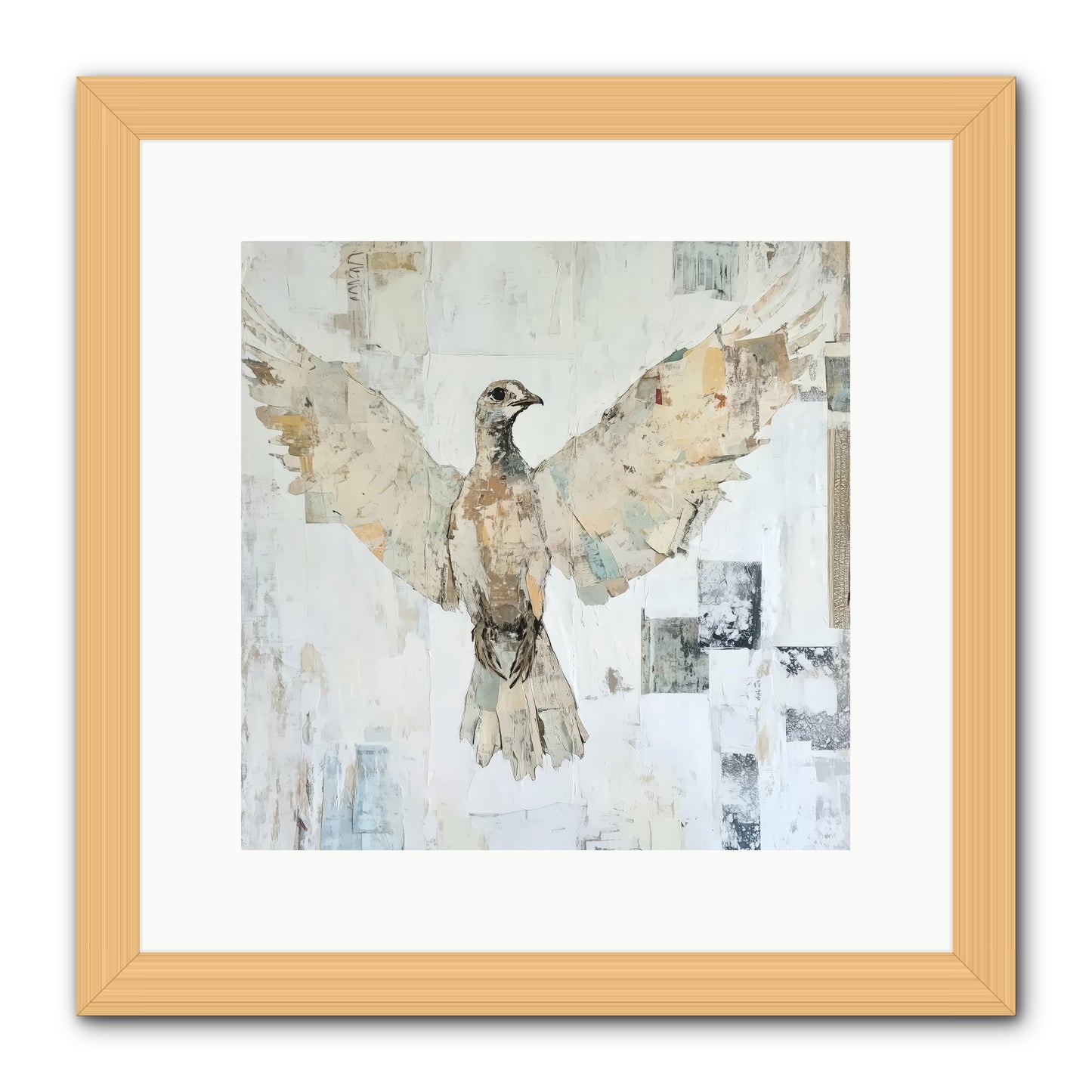 Twilight Snow Blanket -- Framed Print - Natural 12x12
