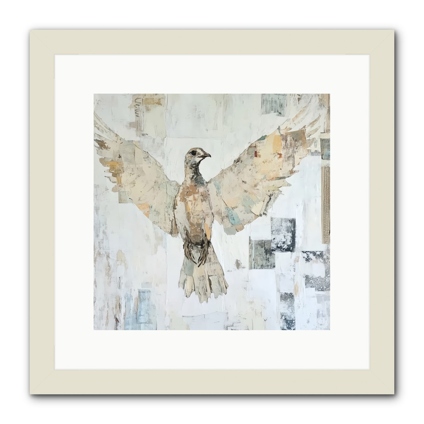 Twilight Snow Blanket -- Framed Print - White 12x12