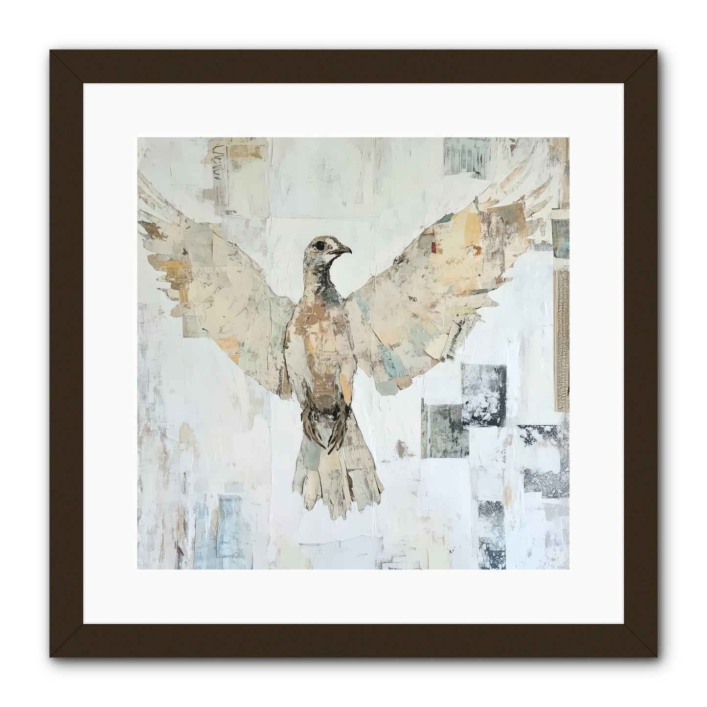 Twilight Snow Blanket -- Framed Print - Black 16x16