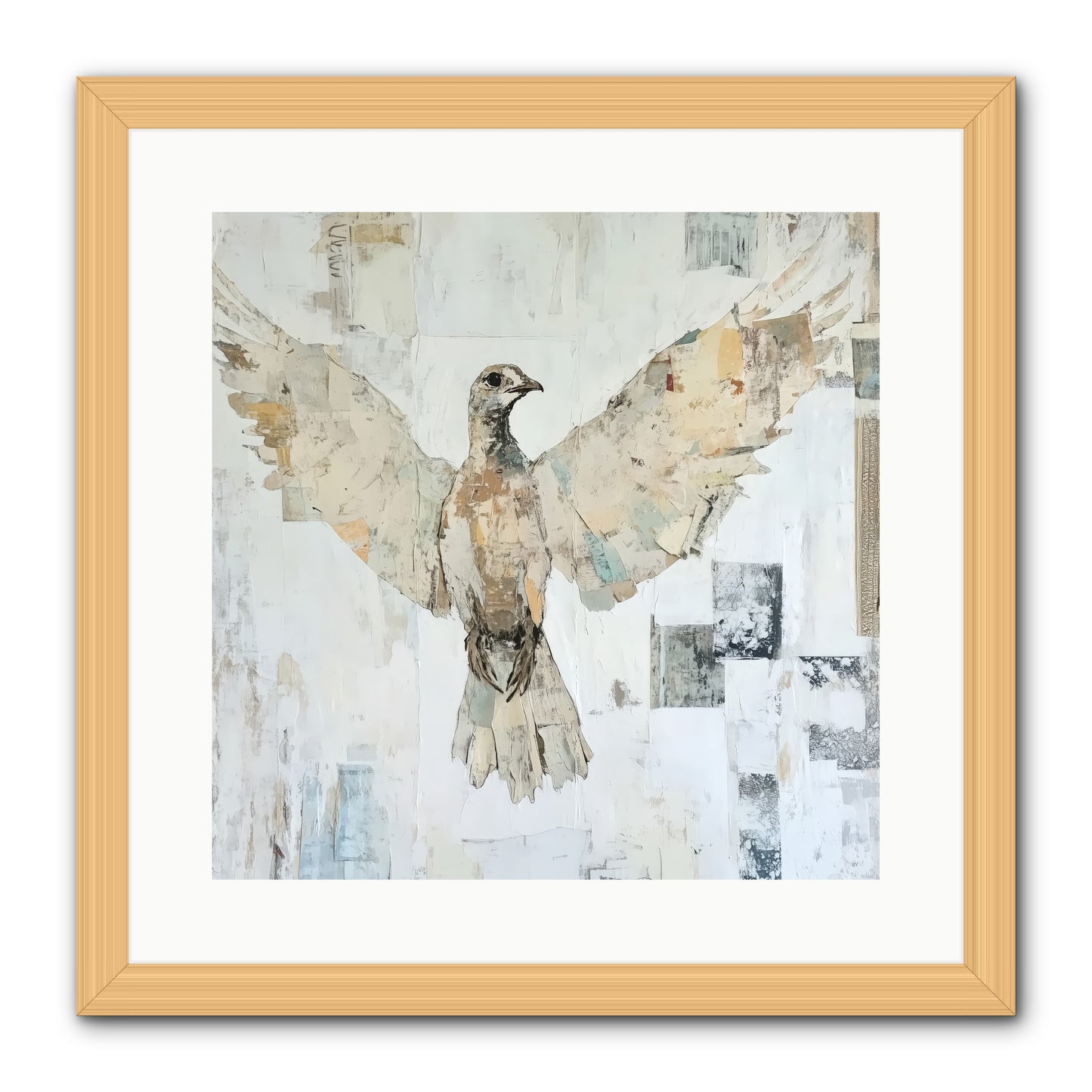 Twilight Snow Blanket -- Framed Print - Natural 16x16
