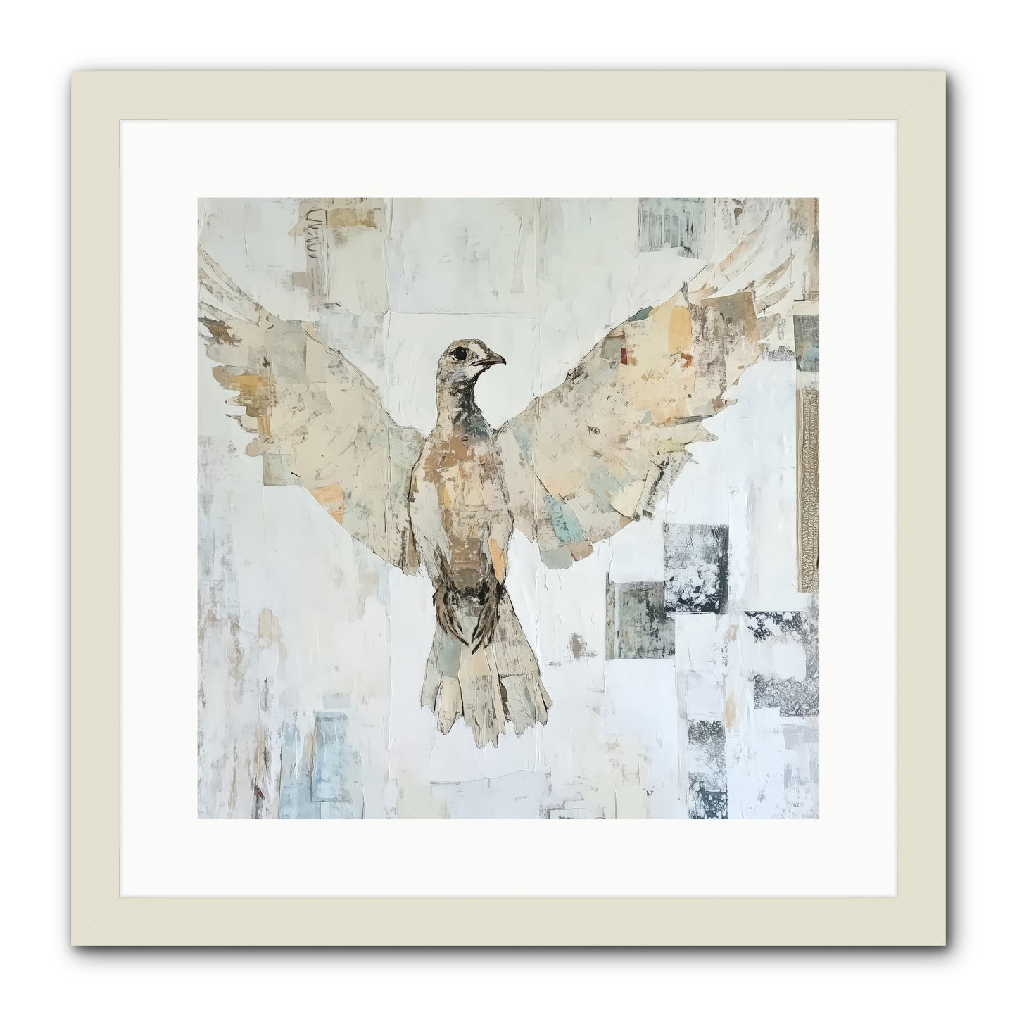 Twilight Snow Blanket -- Framed Print - White 16x16