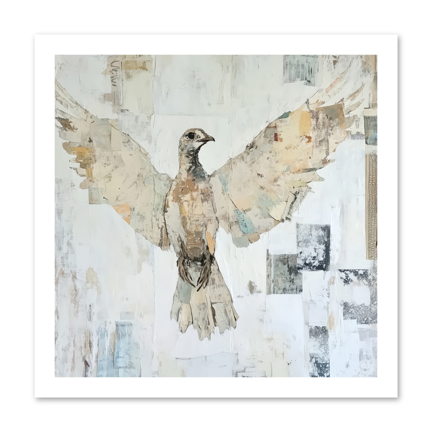Twilight Snow Blanket -- Loose Canvas Print 16x16