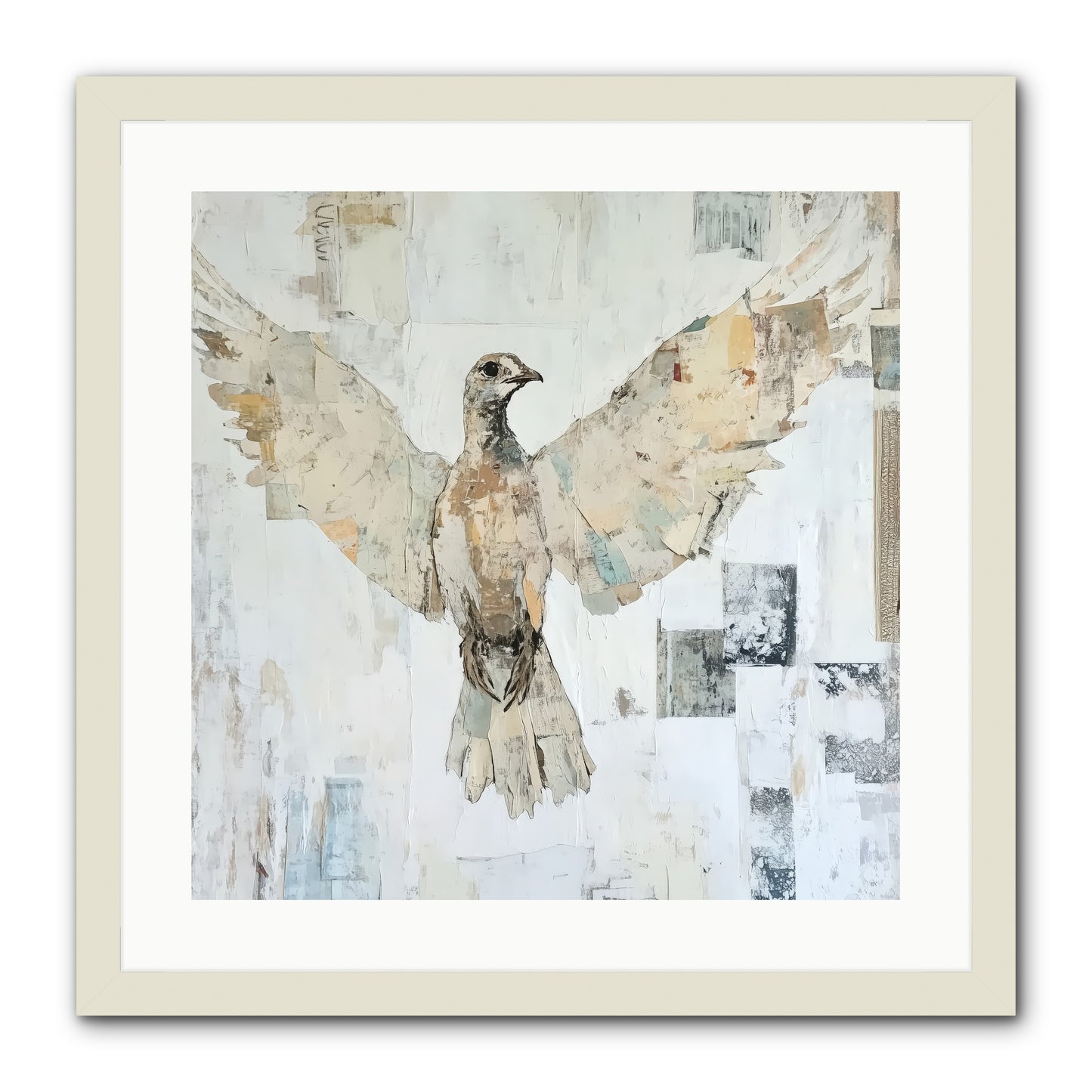Twilight Snow Blanket -- Framed Print - White 20x20