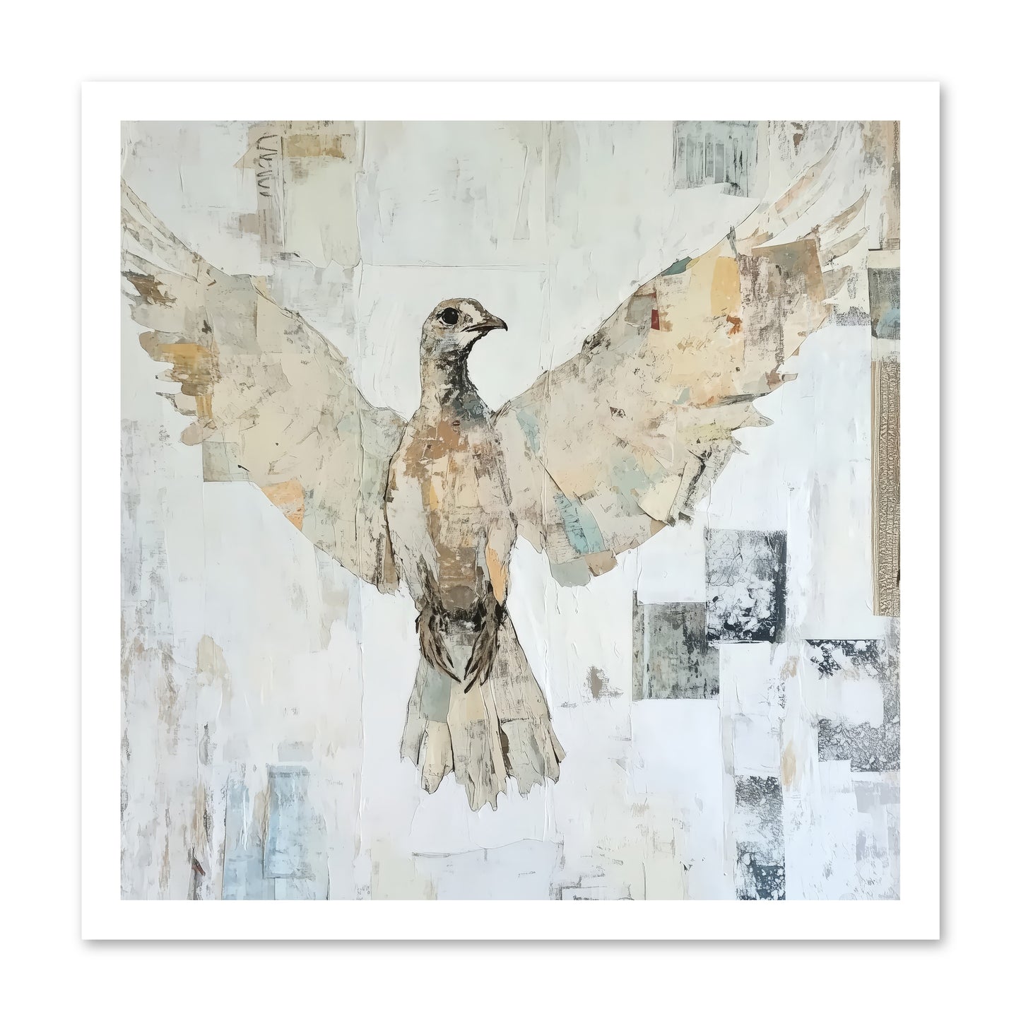 Twilight Snow Blanket -- Loose Canvas Print 20x20