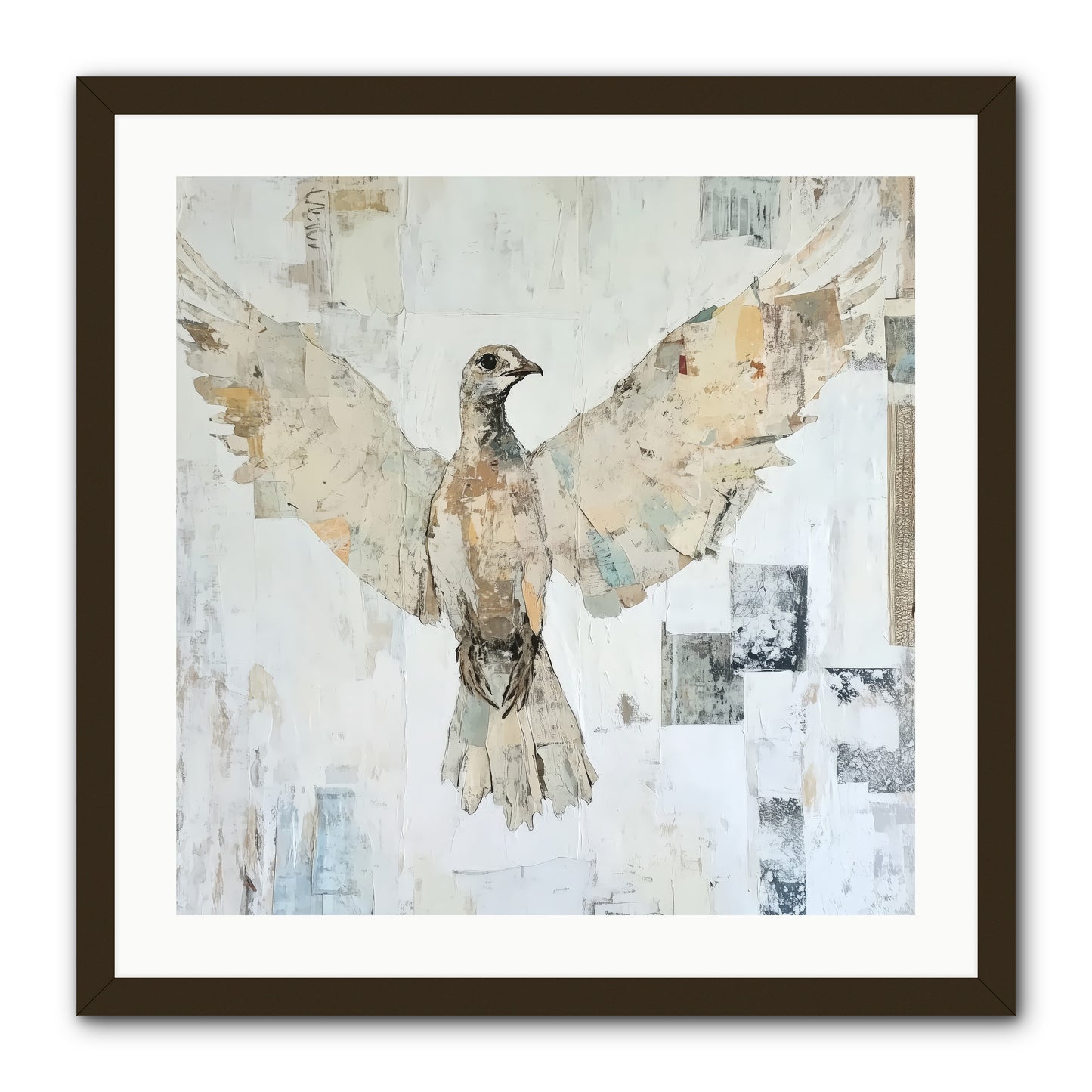 Twilight Snow Blanket -- Framed Print - Black 24x24