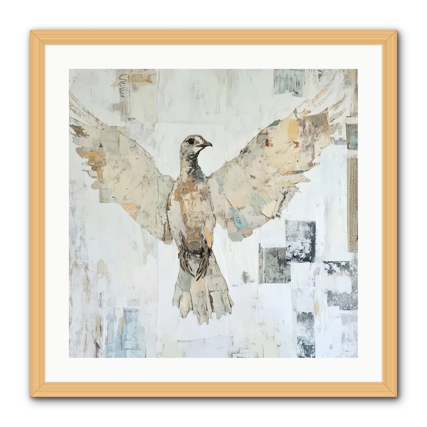 Twilight Snow Blanket -- Framed Print - Natural 24x24