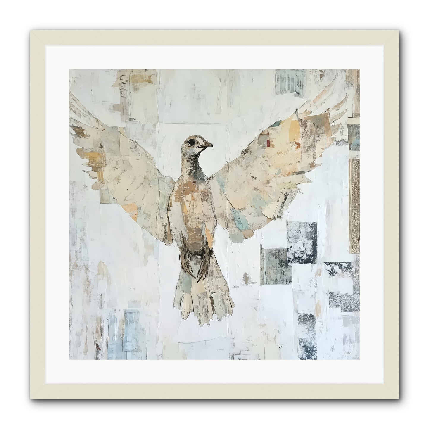 Twilight Snow Blanket -- Framed Print - White 24x24
