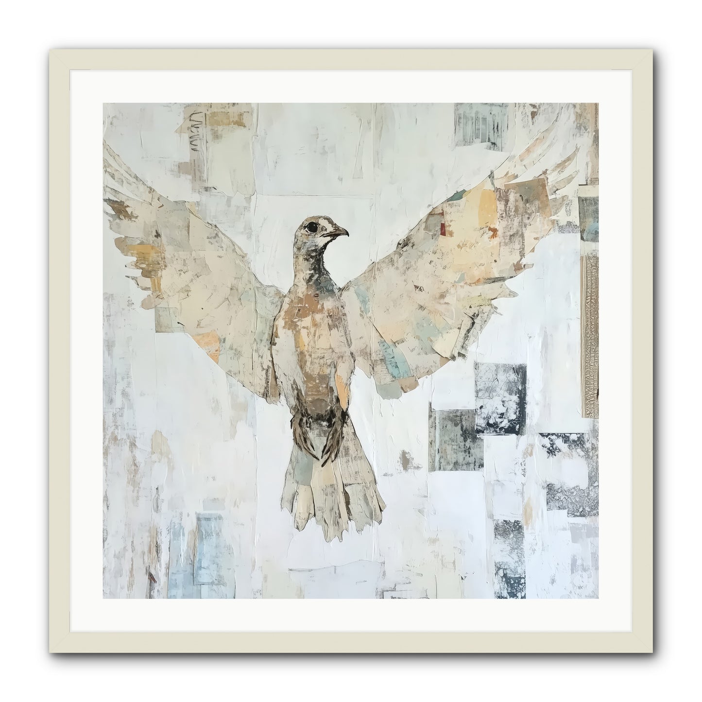 Twilight Snow Blanket -- Framed Print - White 30x30