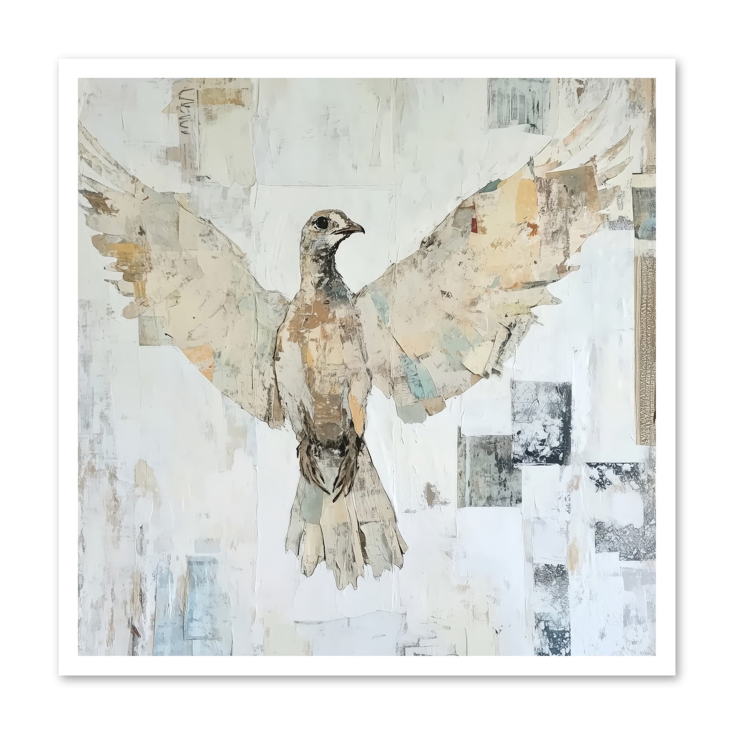 Twilight Snow Blanket -- Loose Canvas Print 30x30